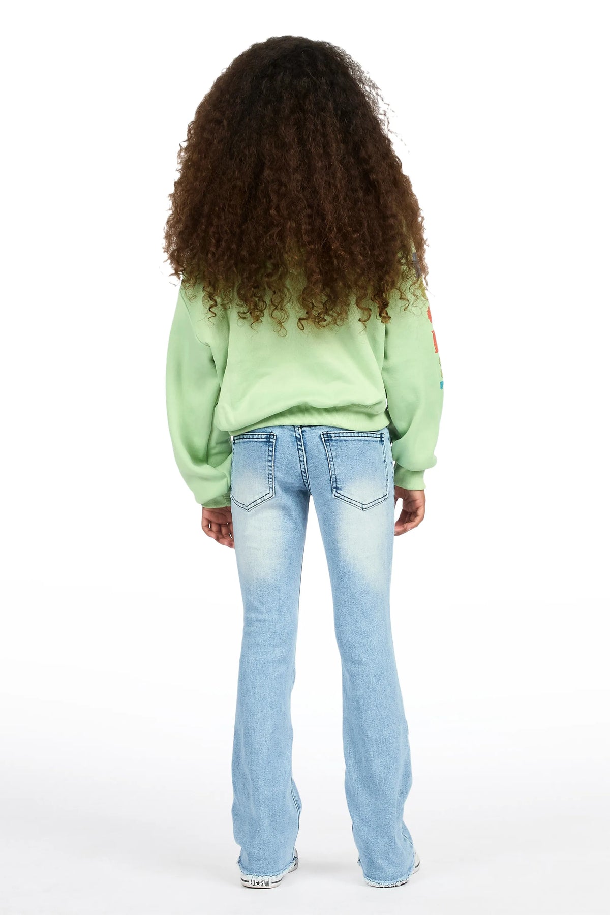 Girls Daga Blue 2.0 Stacked Flare Jean