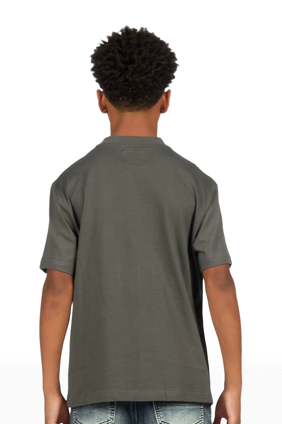 Boys Kartal Charcoal Graphic T-Shirt