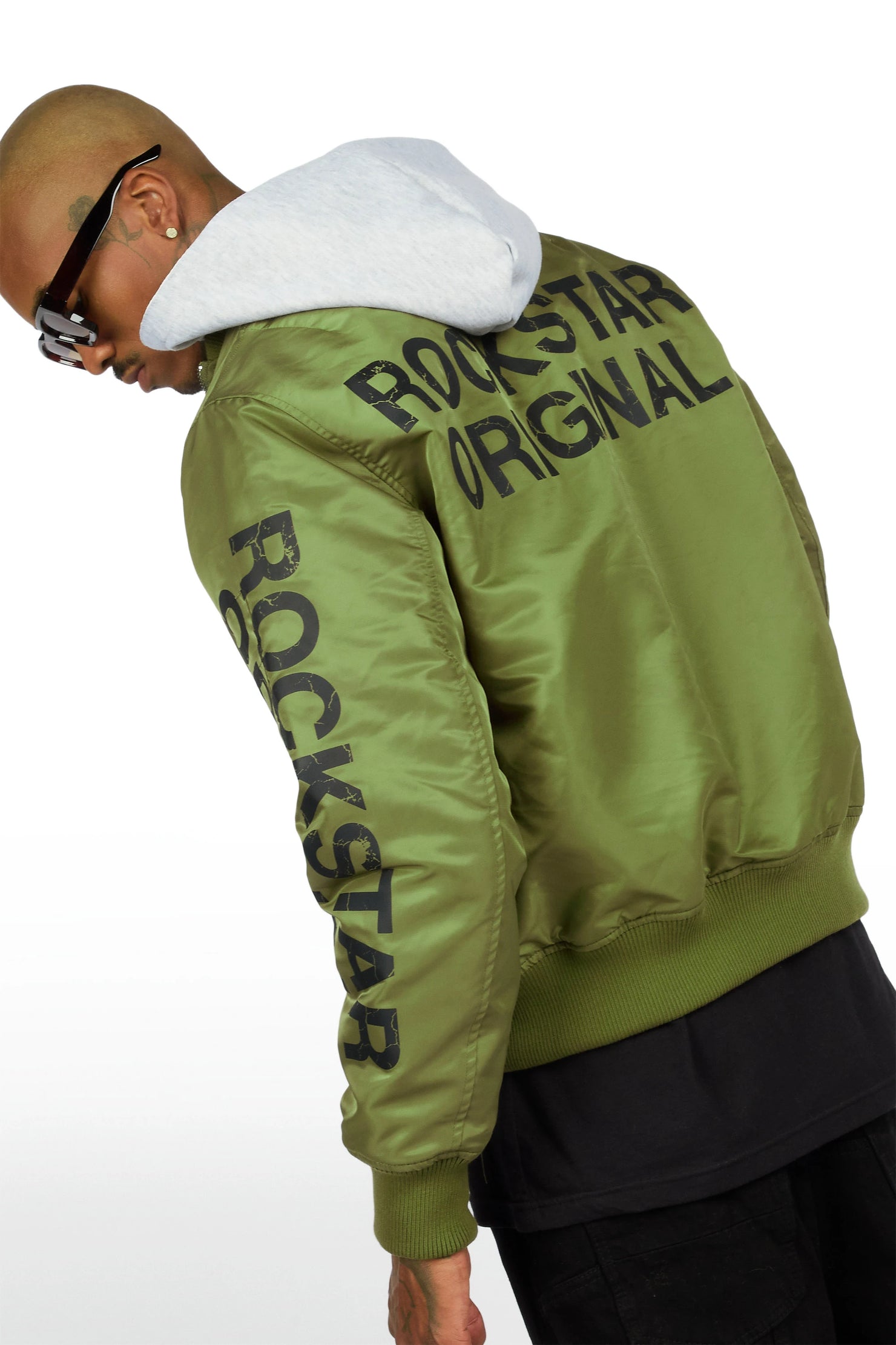 Aldrin Olive Bomber Jacket