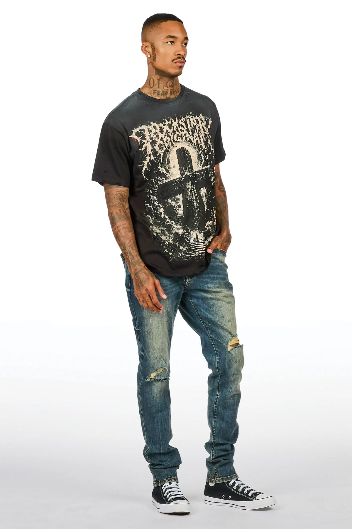 Essam Blue Skinny Fit Jean