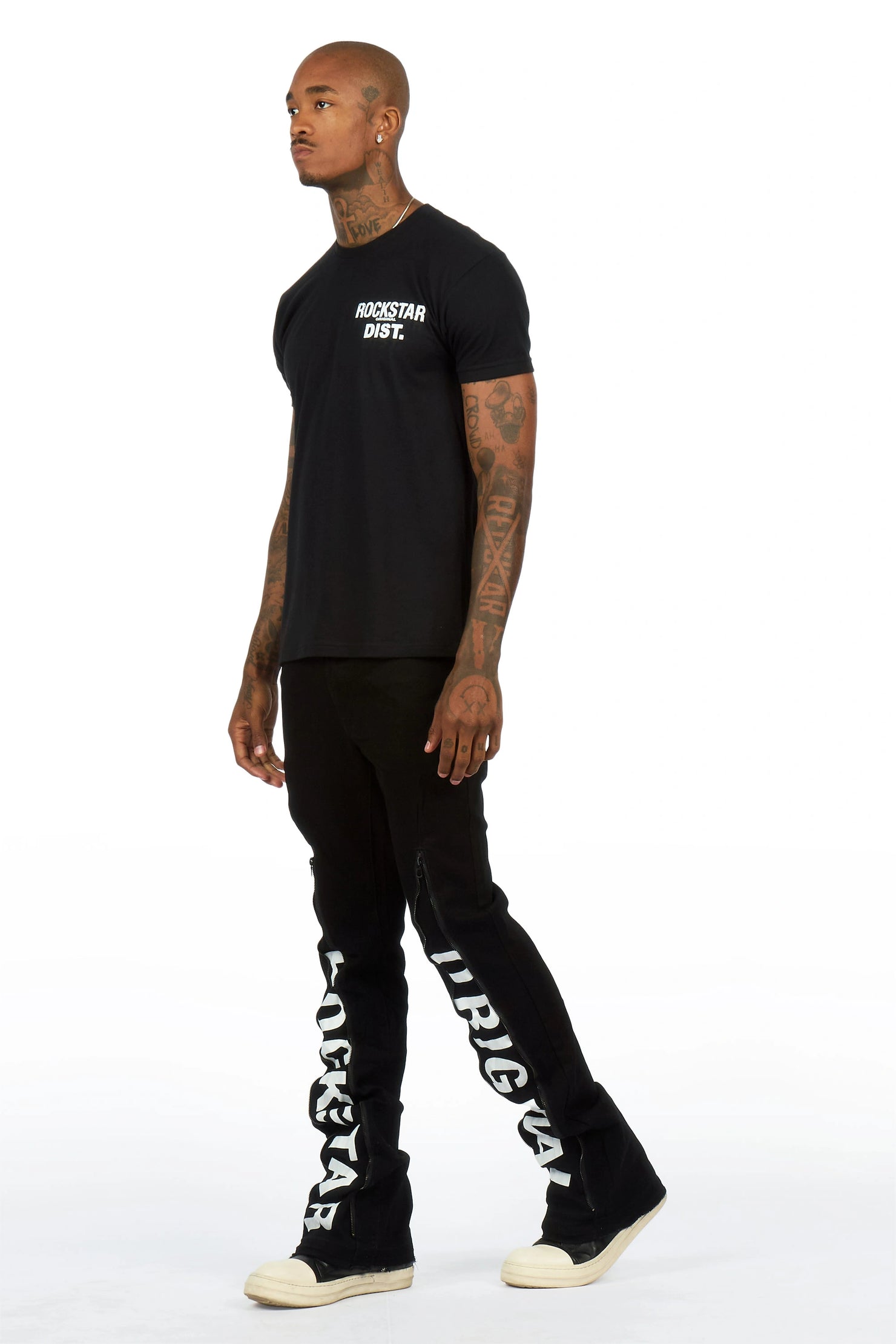 Philly Black Stacked Fit Jean