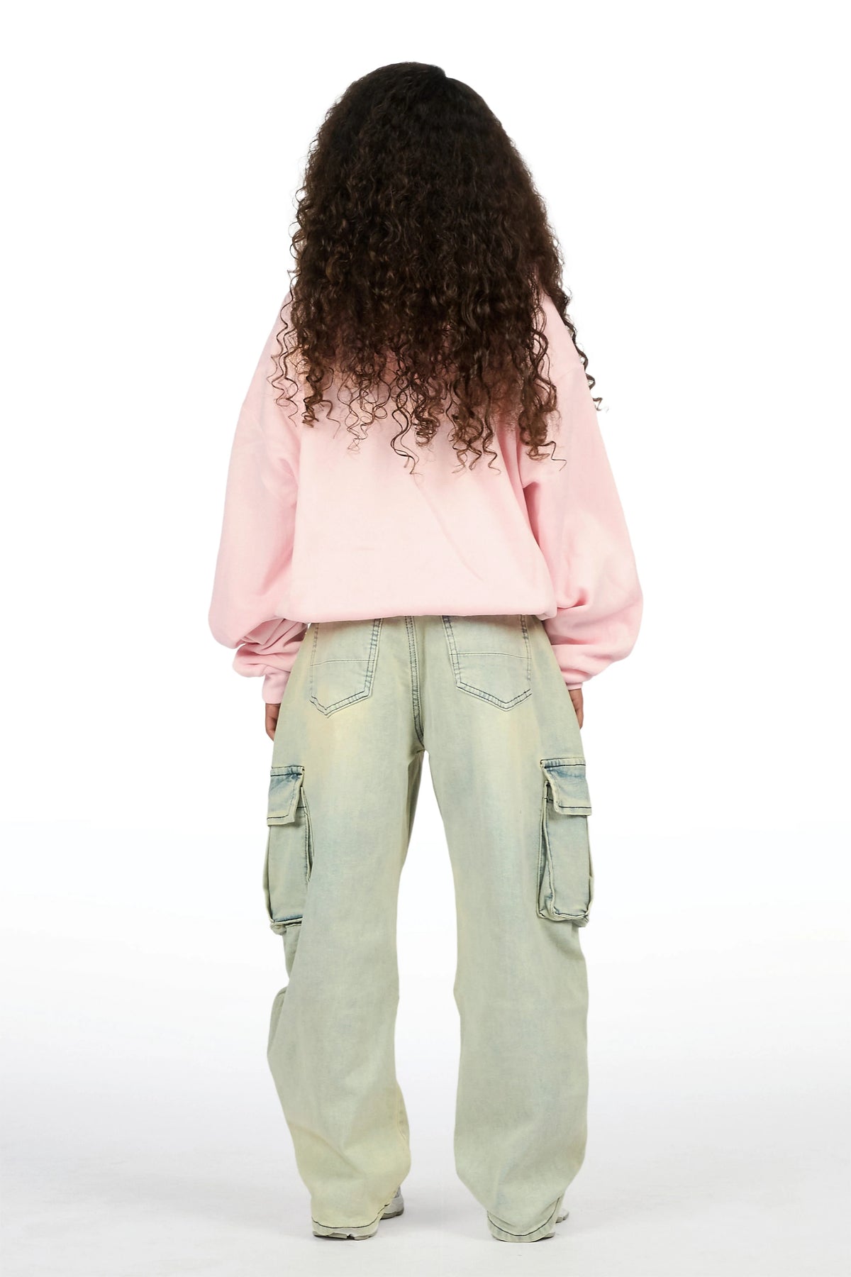 Girls Zionta Light Blue Barrel Fit Jean