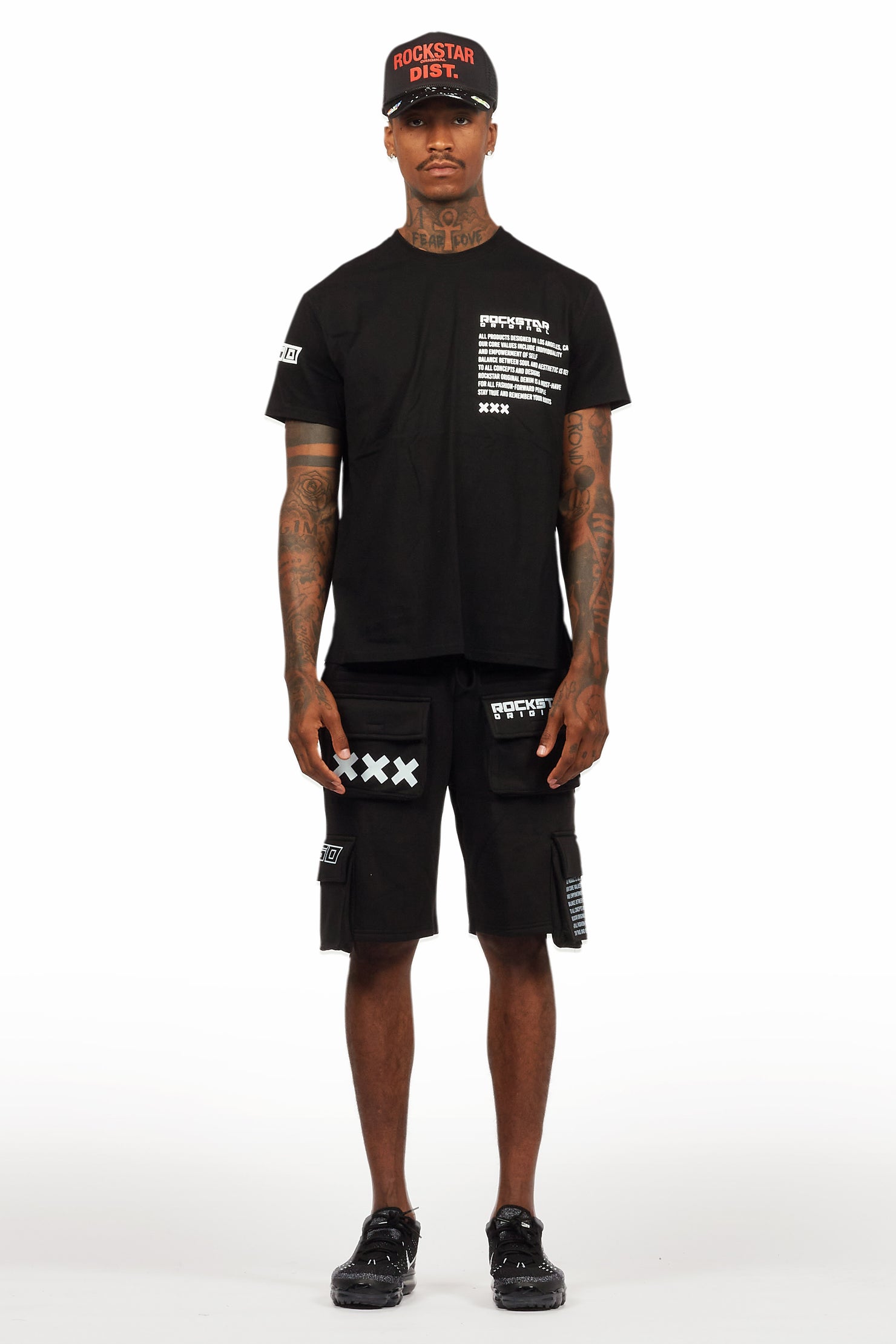 Jash Black/White Short Set