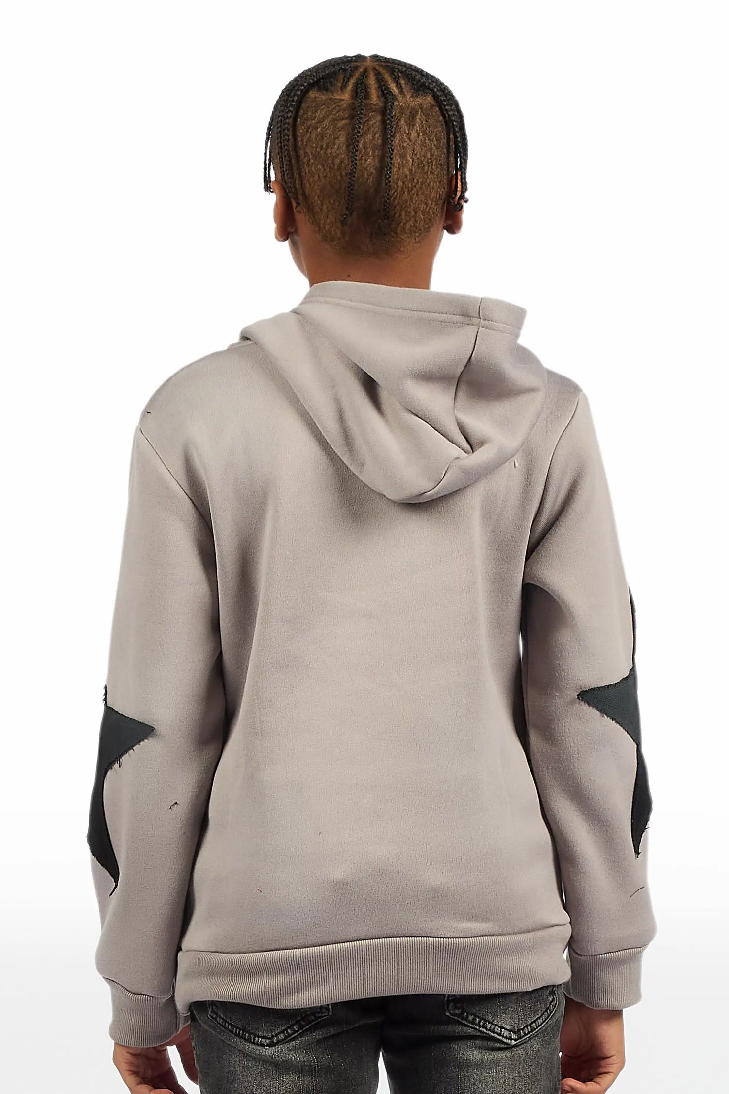 Boys States 2.0 Heather Grey Graphic Hoodie