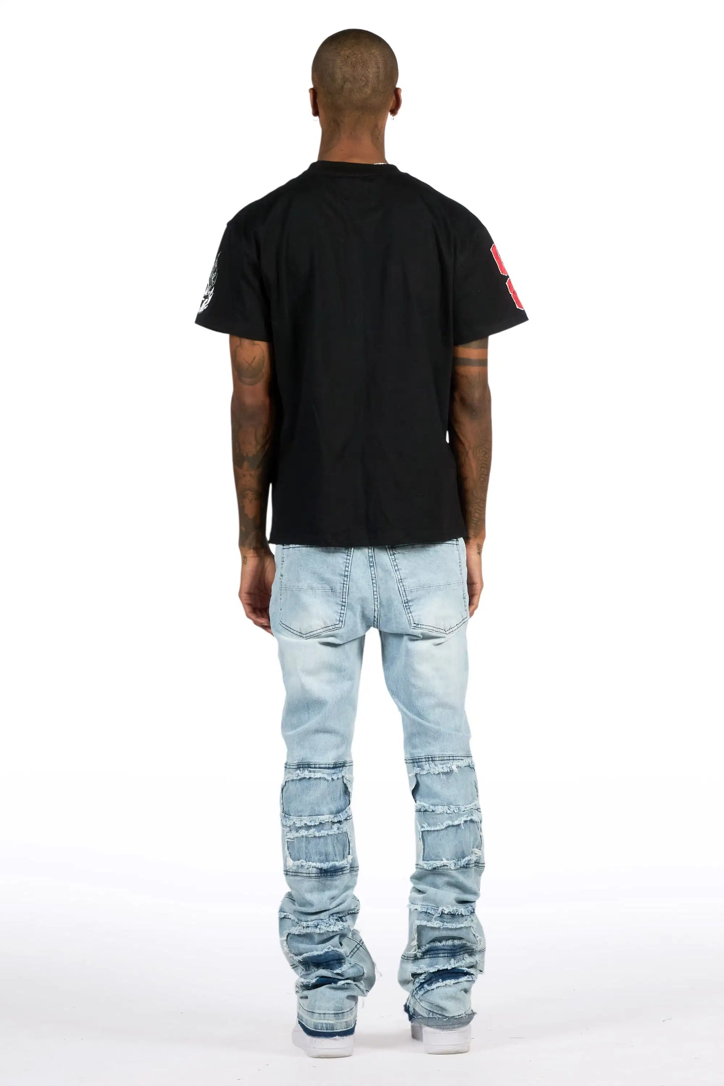 Vasco Blue Stacked Flare Jean