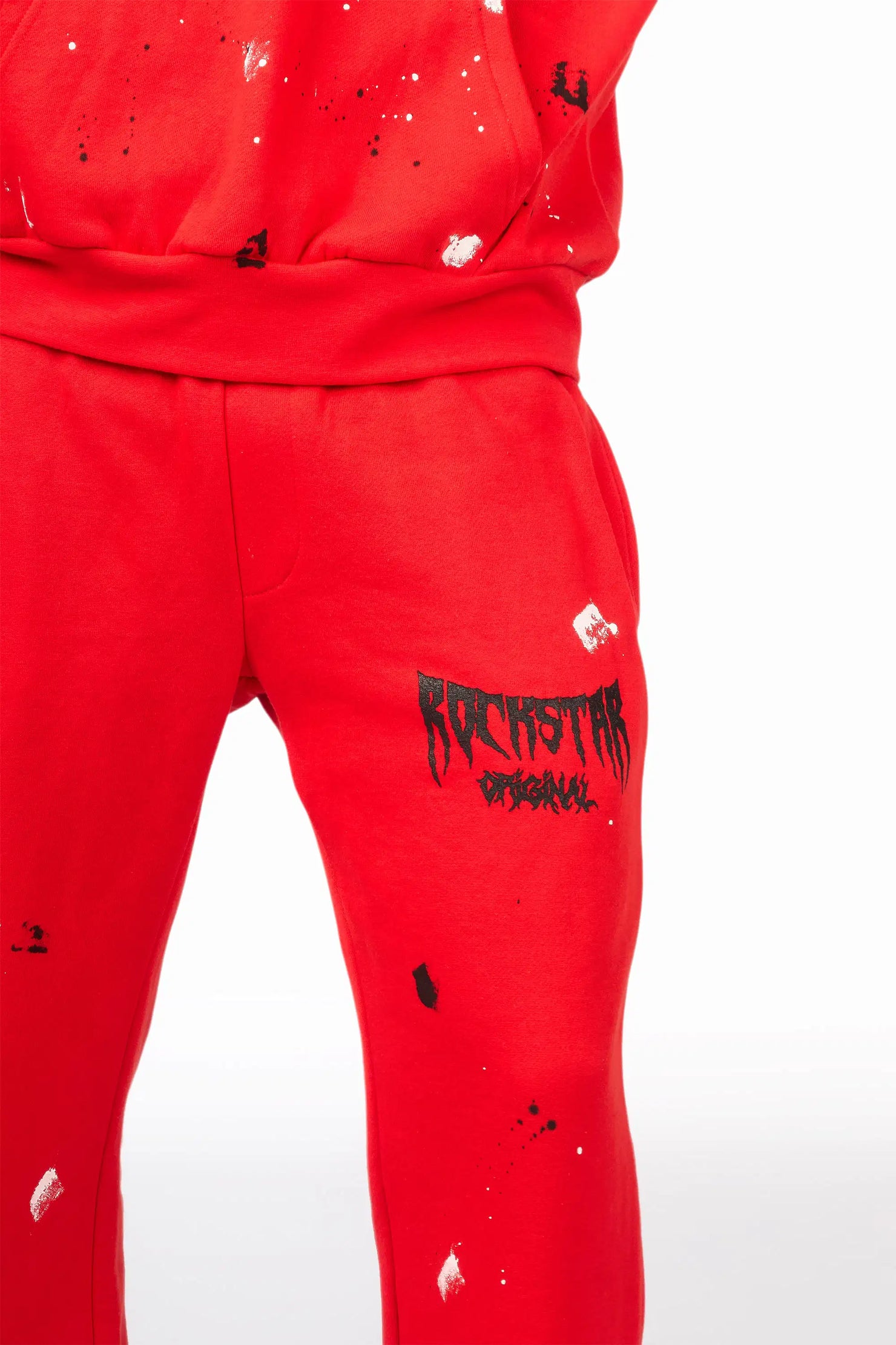 Twinkle Red/Black Hoodie Relaxed Track Set