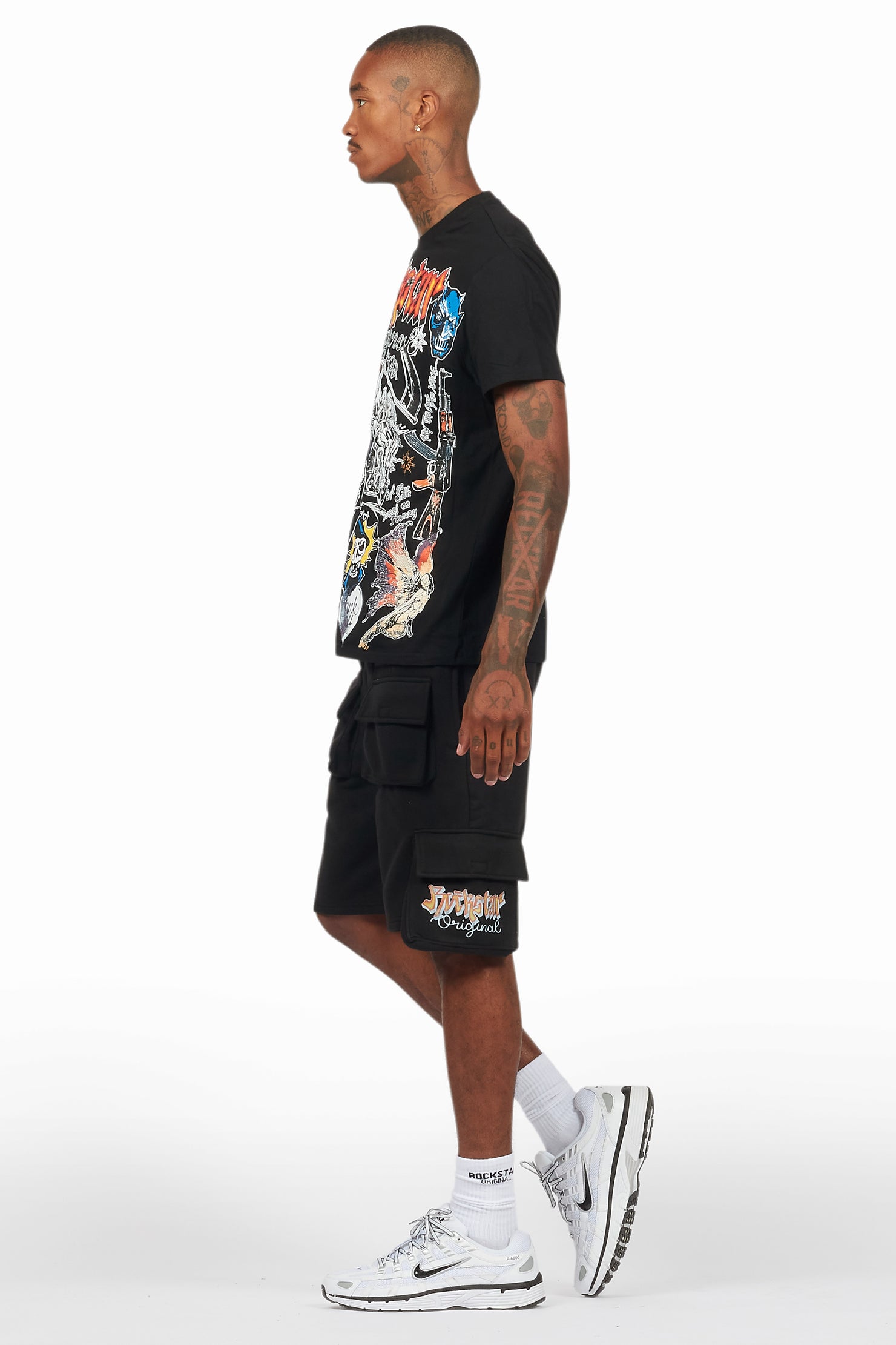 Shoota Black/Red Short Set