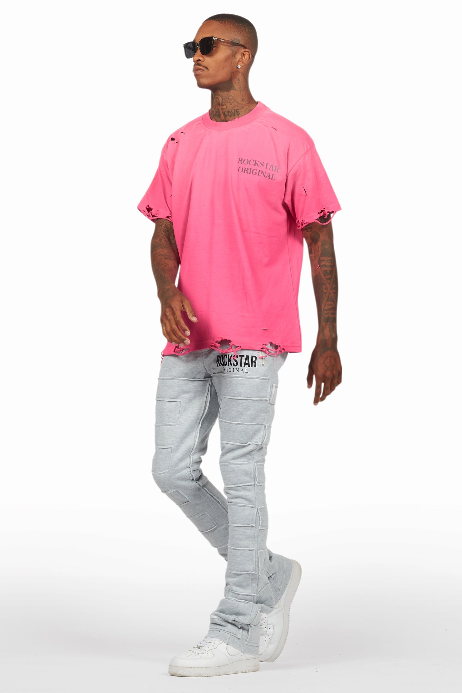 Drako Fuchsia Oversized Graphic T-Shirt