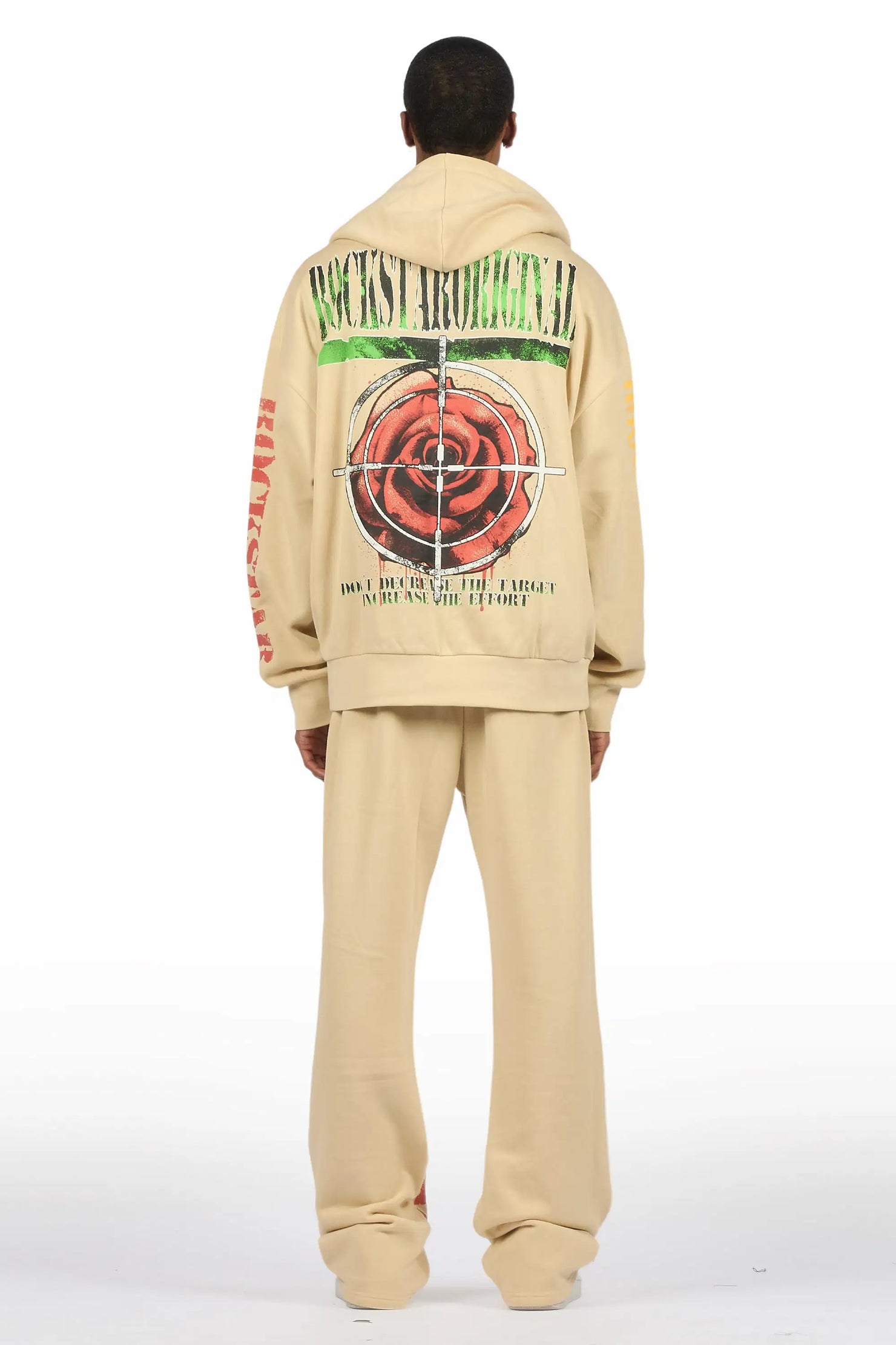 Killshot Romance Beige Hoodie/Baggy Pant Track Set