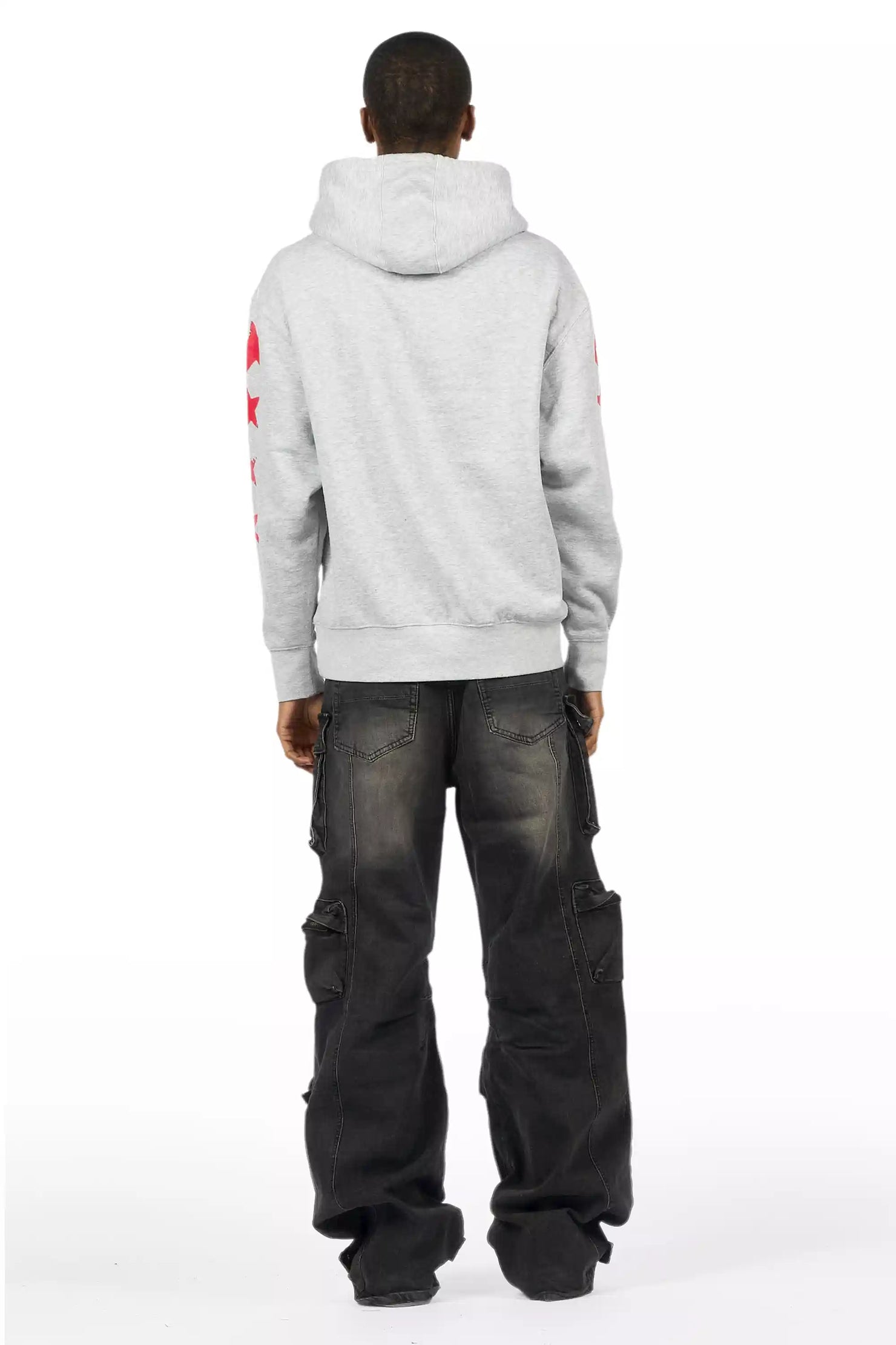 Mahesh Dark Grey Baggy Cargo Jean