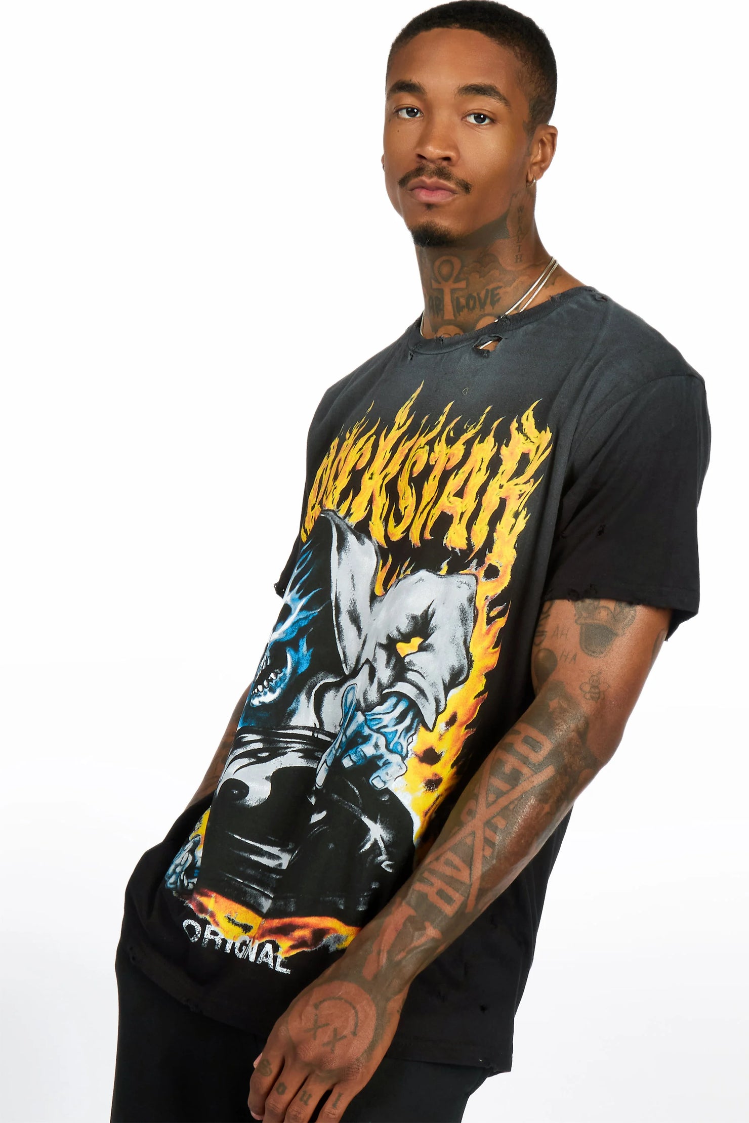Dice Black Oversized Graphic T-Shirt