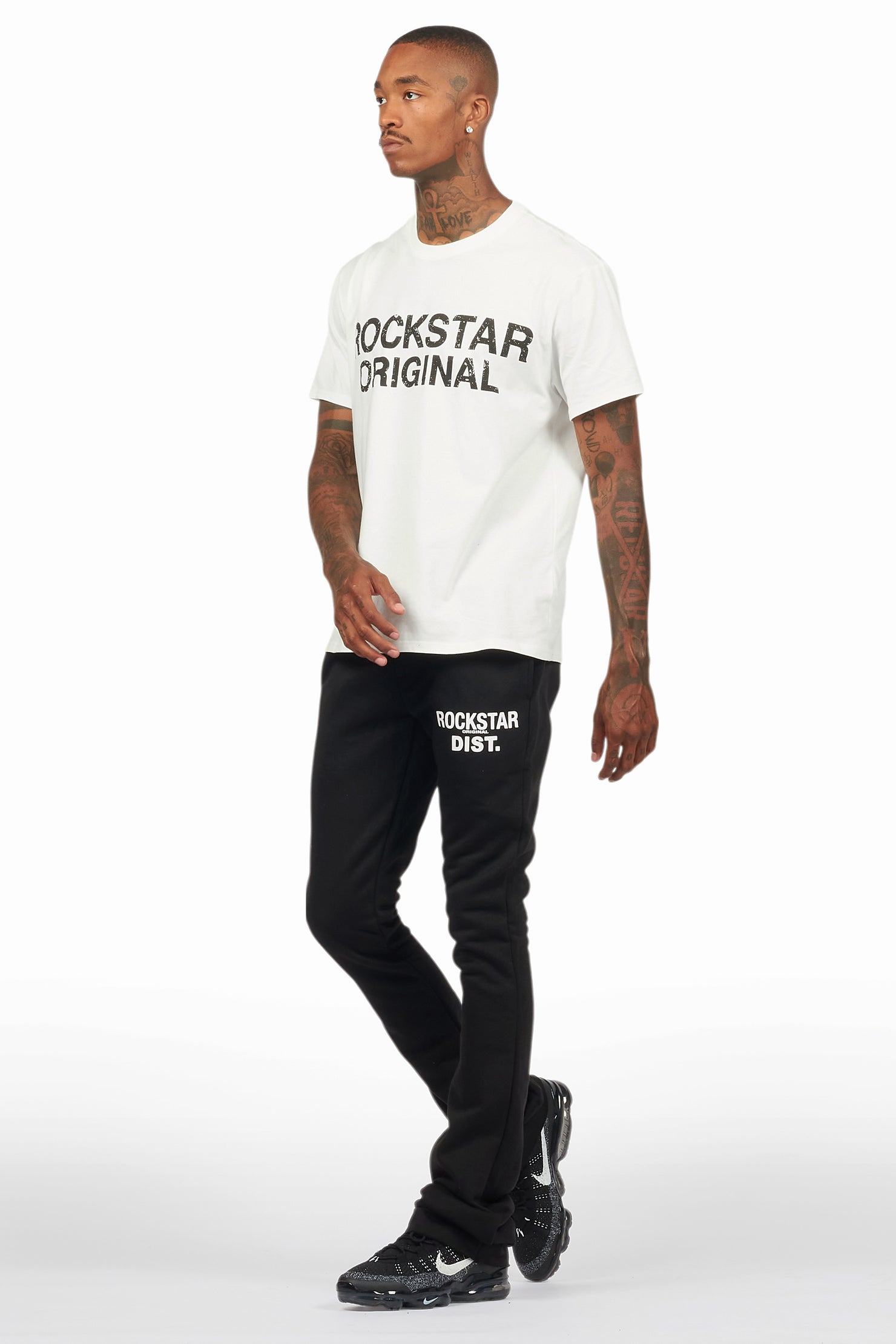 Alpine Black Stacked Flare Pant