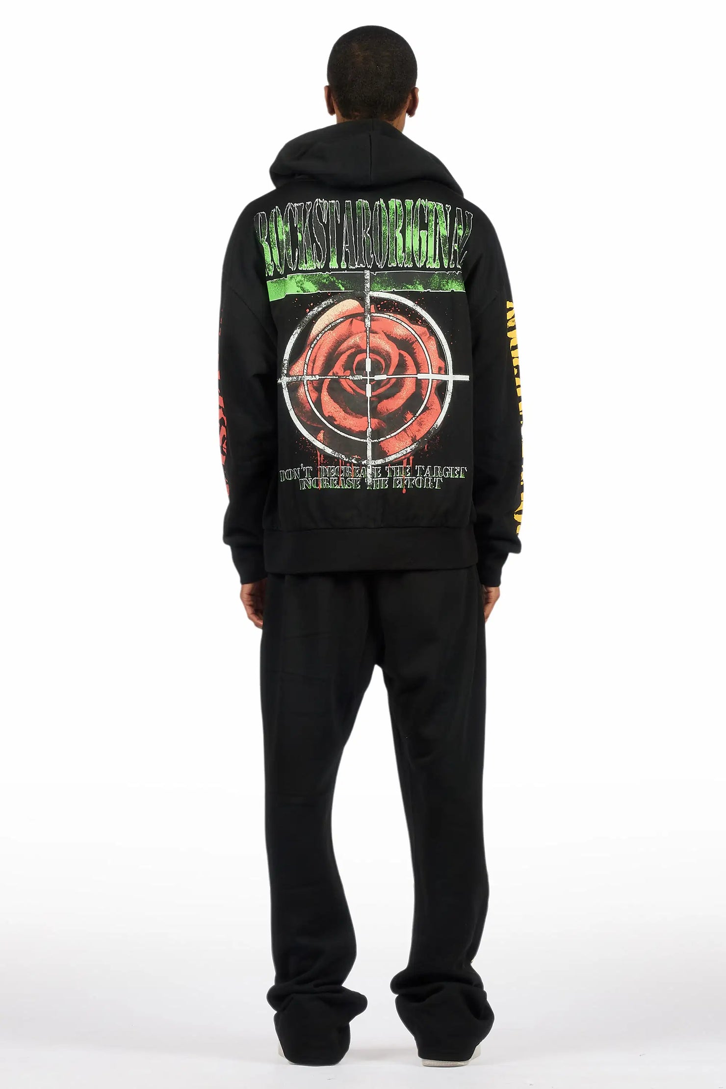 Killshot Romance Black Hoodie/Baggy Pant Track Set