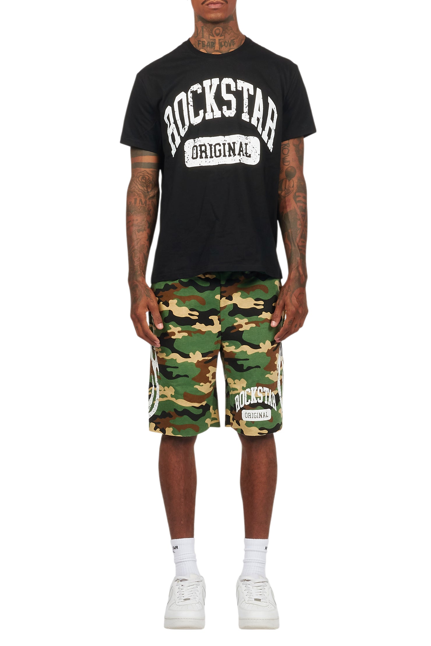 Members Black/Camo T-Shirt/Short Set
