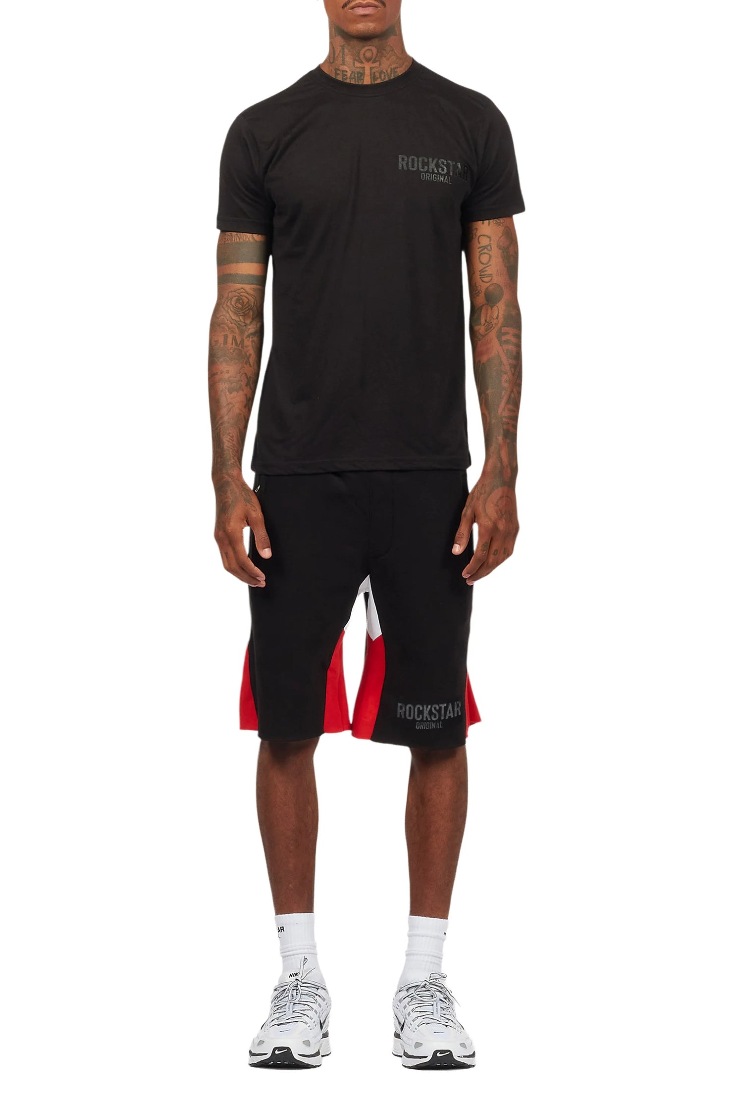 Sana Black Relaxed T-Shirt/Short Set
