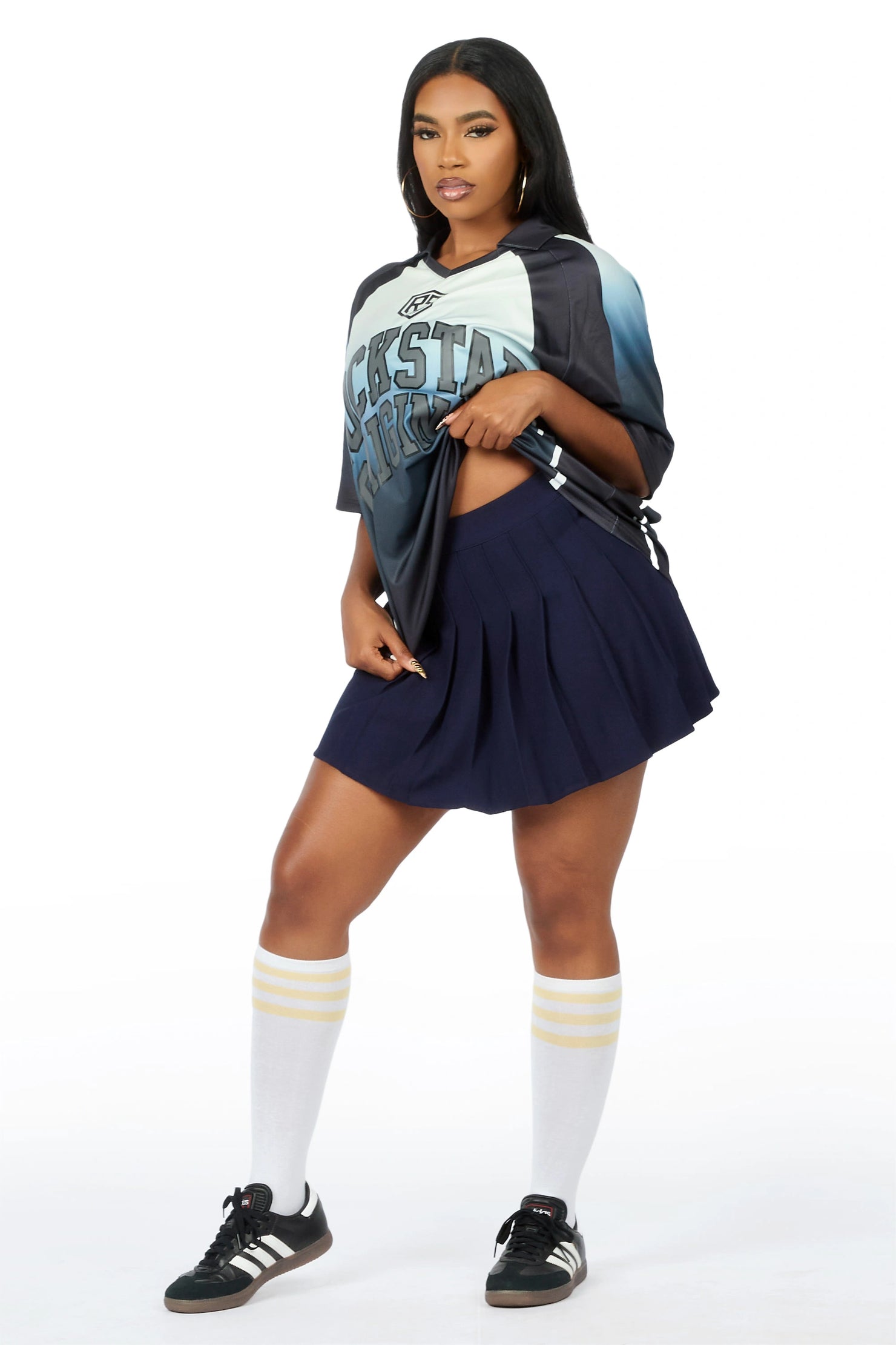Jaiyaa Black Graphic Jersey