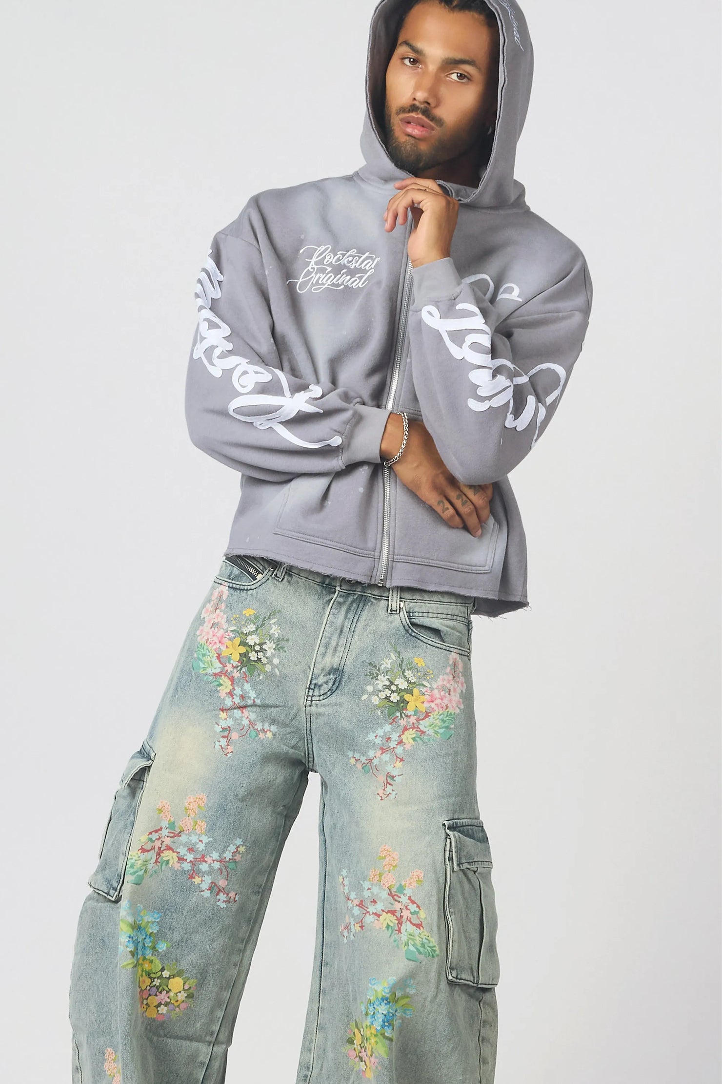 Zionte Light Blue Barrel Fit Jean