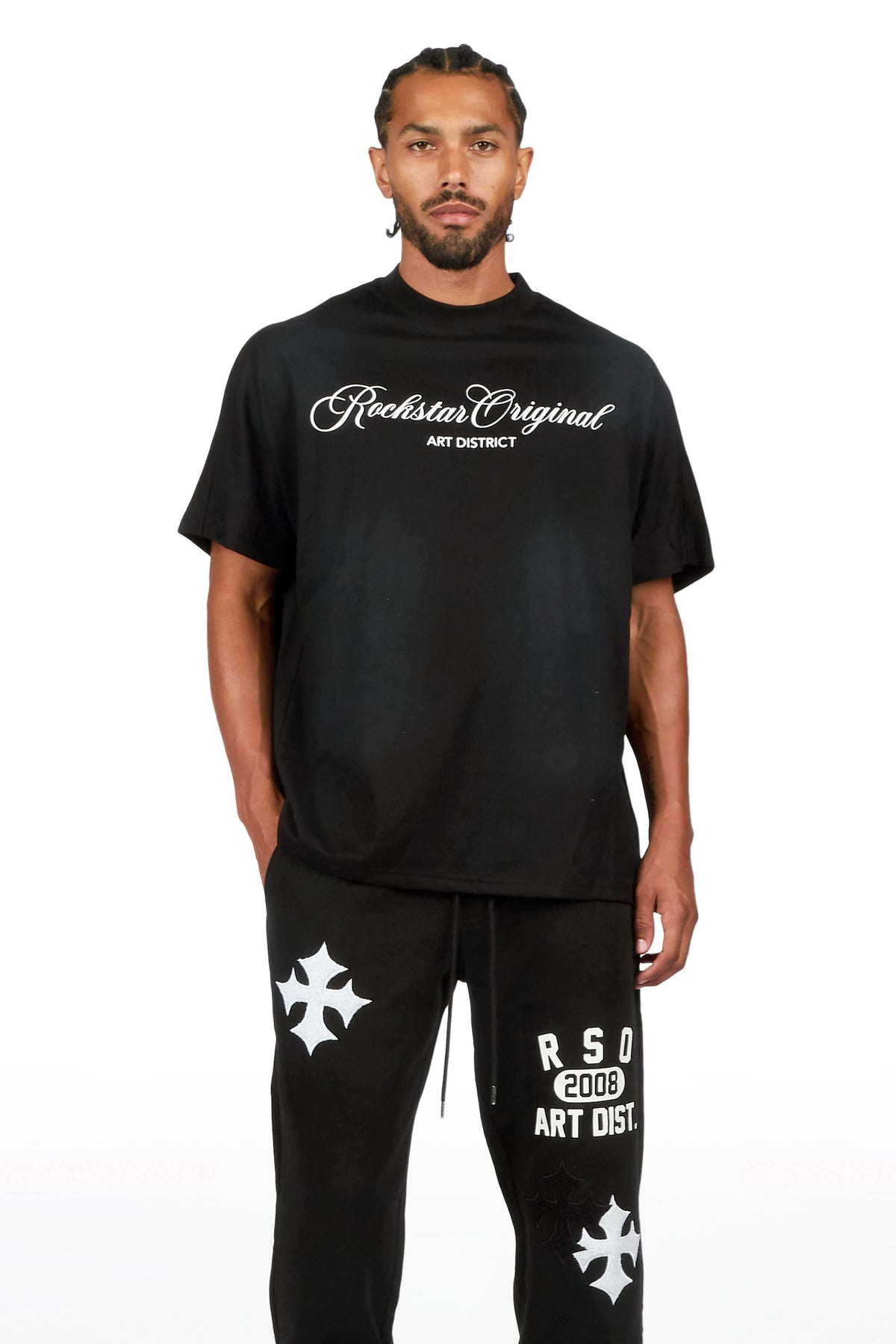 Acacius Black Relaxed Pant