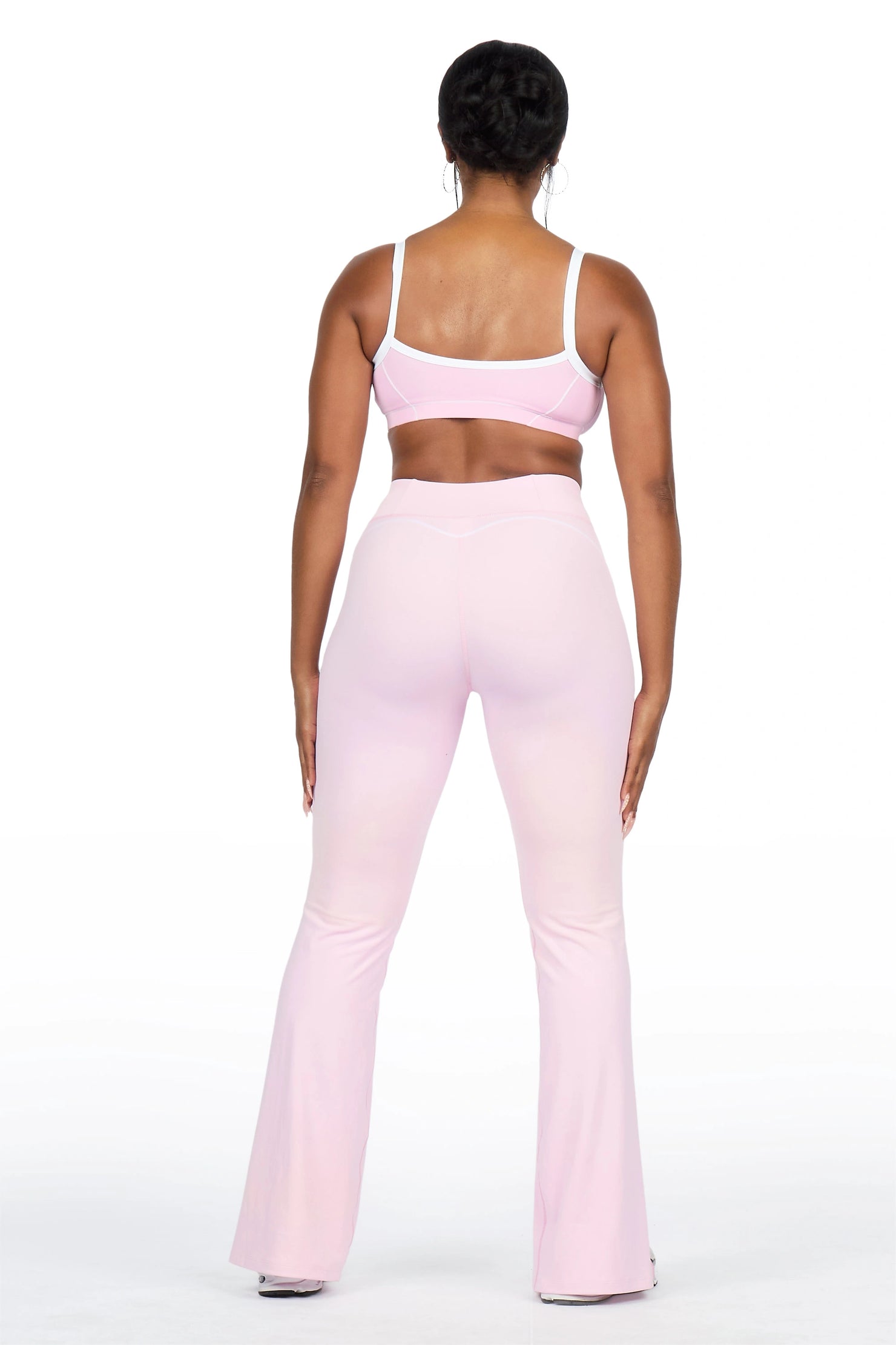 Keilana Pink Active Flare Pant Set