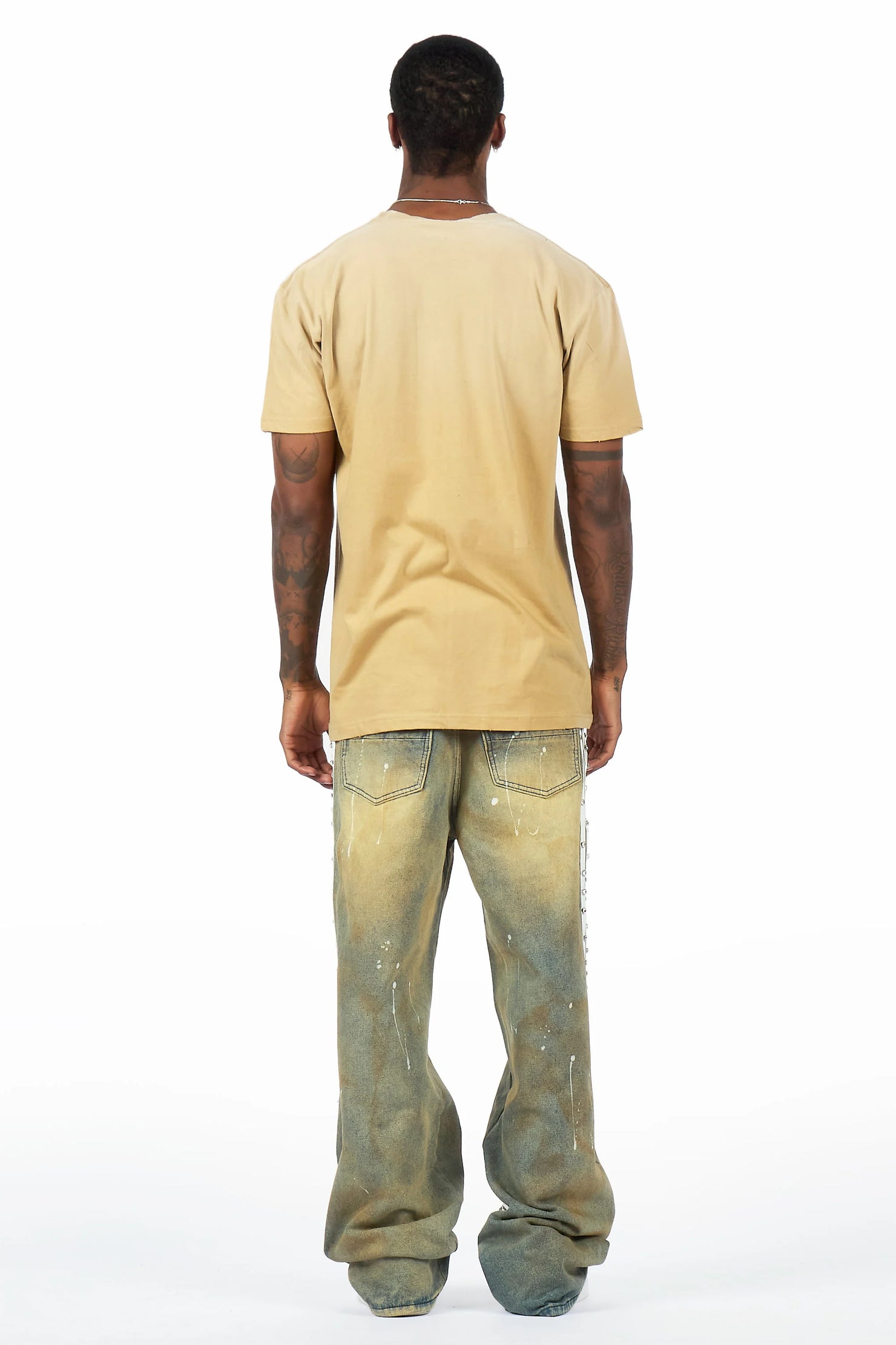 Zayven Tint Blue Baggy Fit Jean