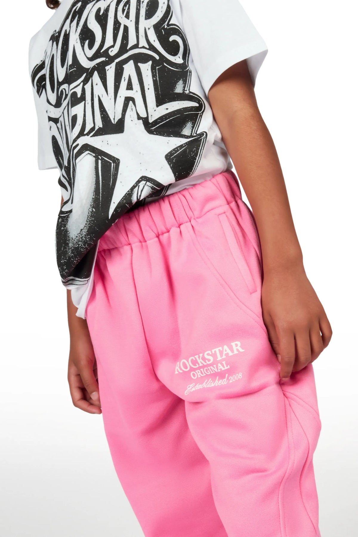 Girls Maximilliana Bubblegum Gabby Barrel Sweatpant
