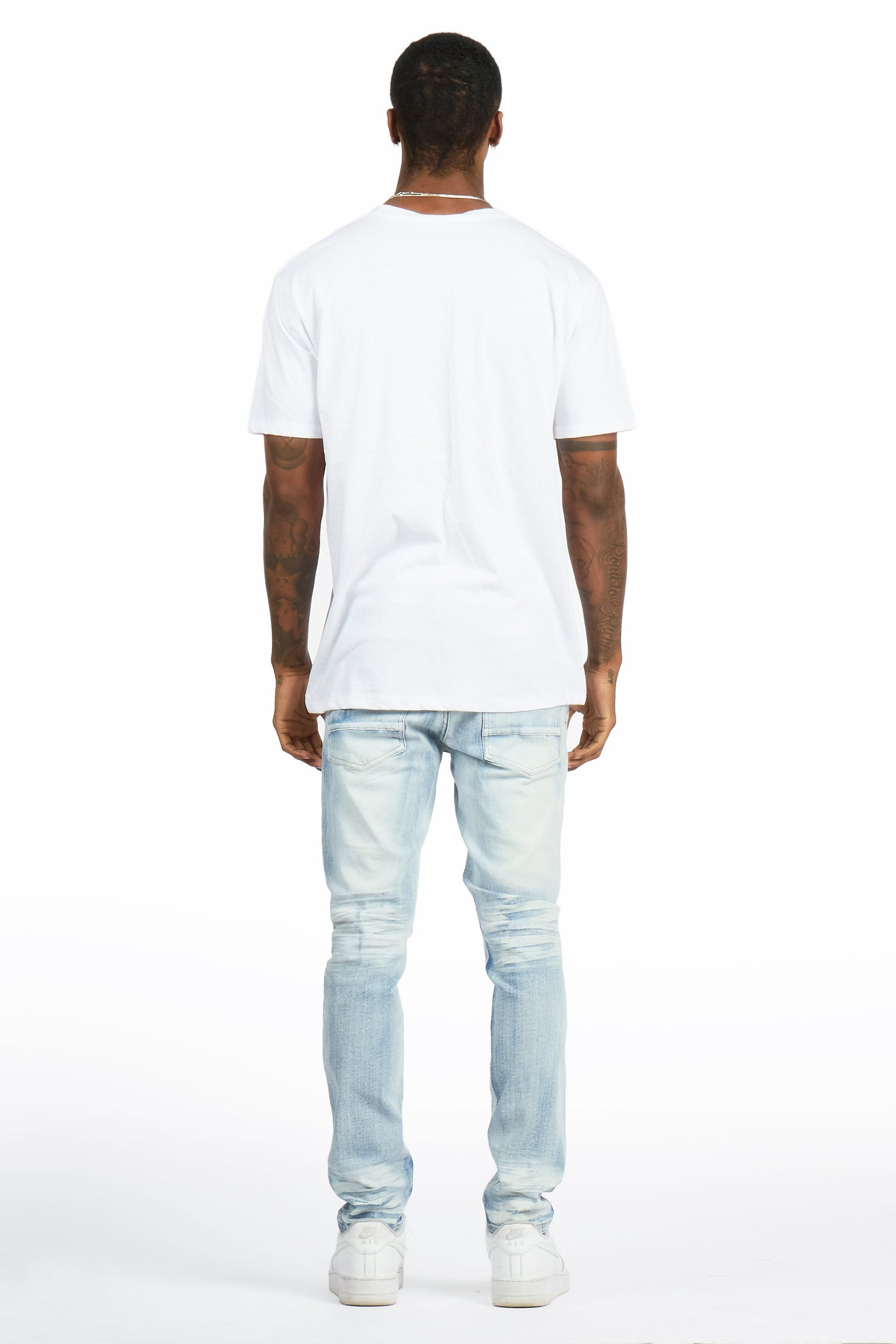 Enzi Light Sand Blue Slim Fit Jean
