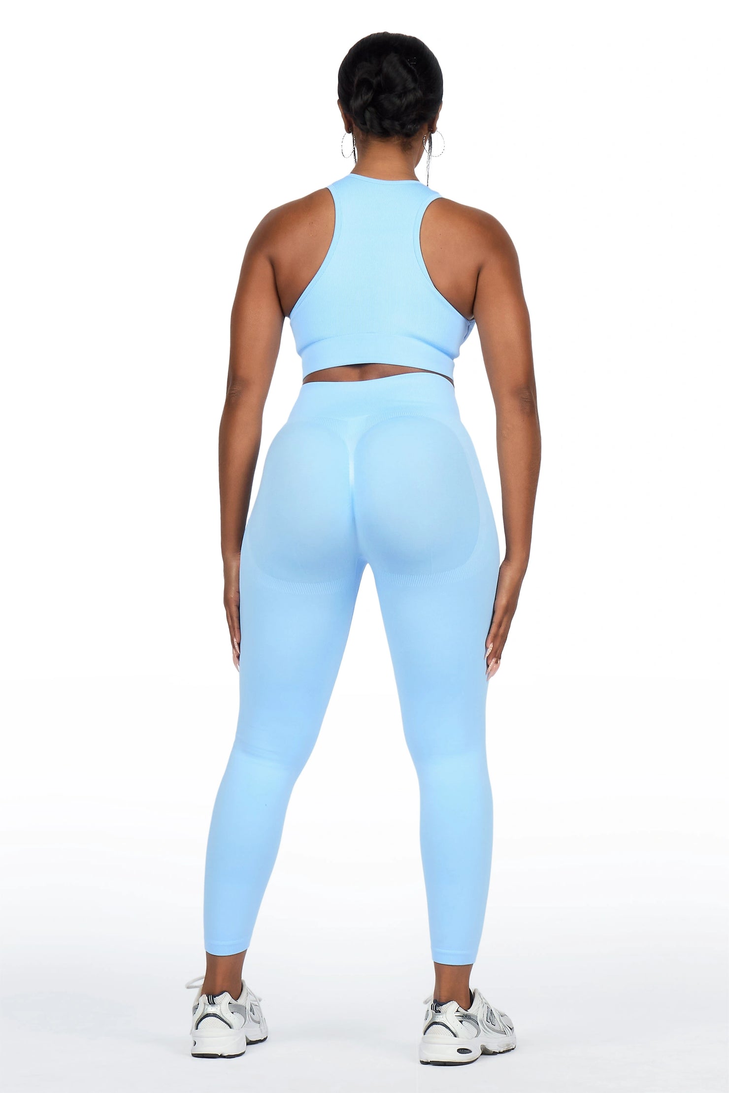 Brevyn Blue Tank Active Legging Set