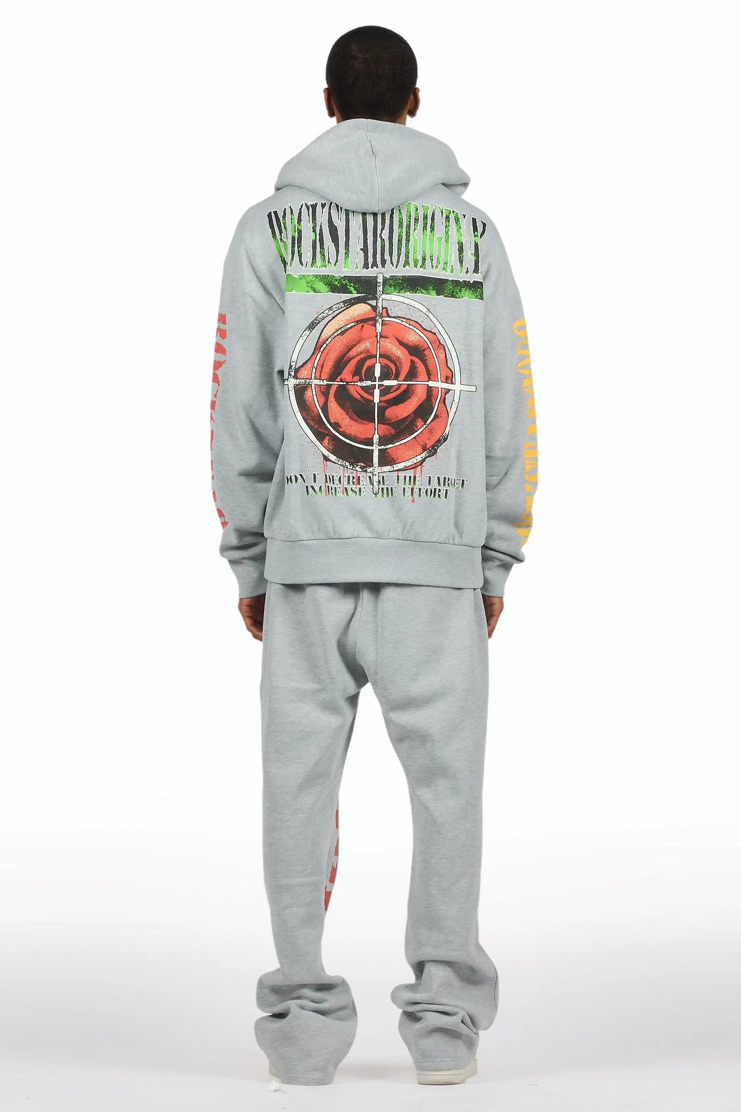 Killshot Romance Heather Grey Hoodie/Baggy Pant Track Set