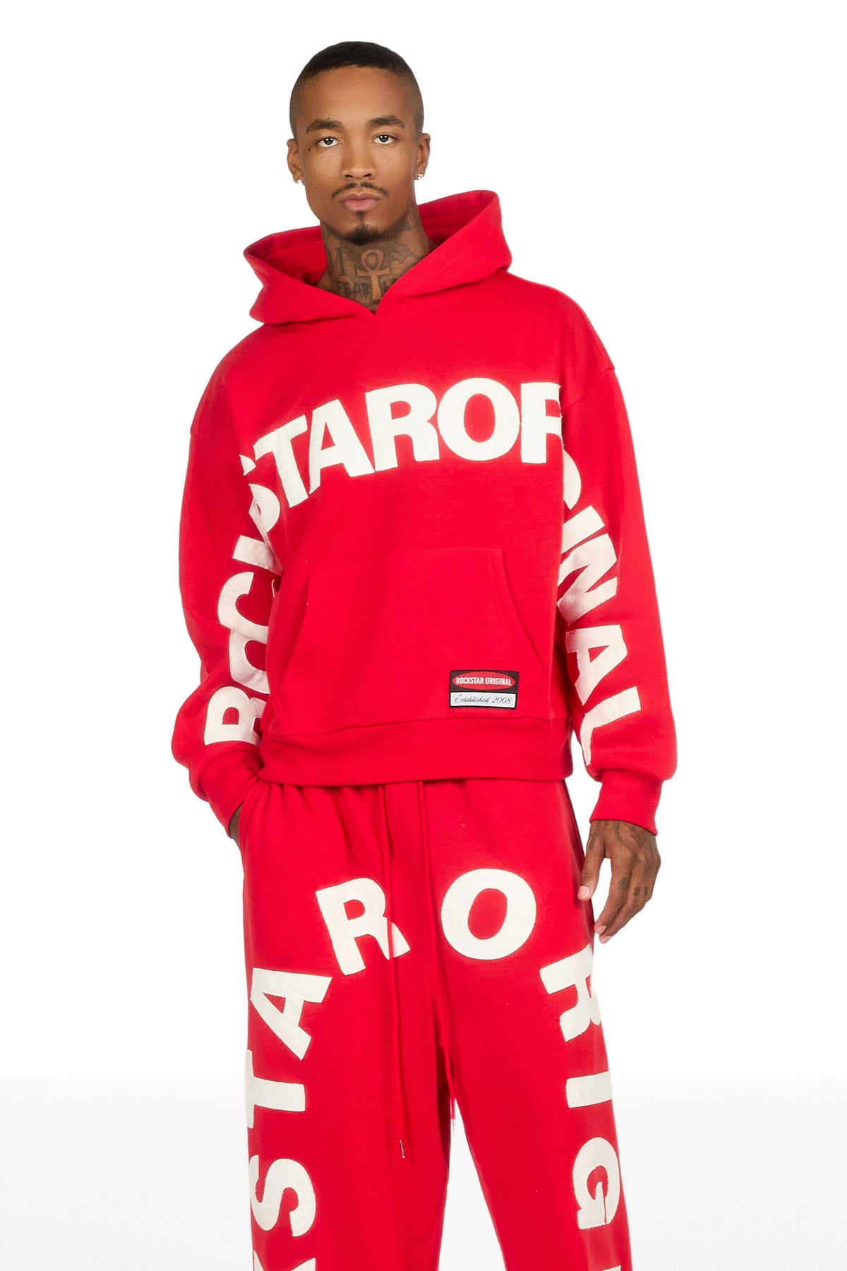 Kirin Red Hoodie/Baggy Pant Track Set