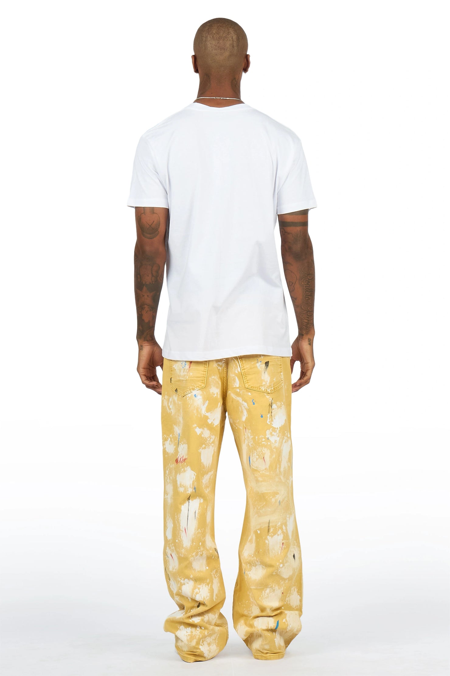 Novi Yellow Painter Baggy Fit Jean
