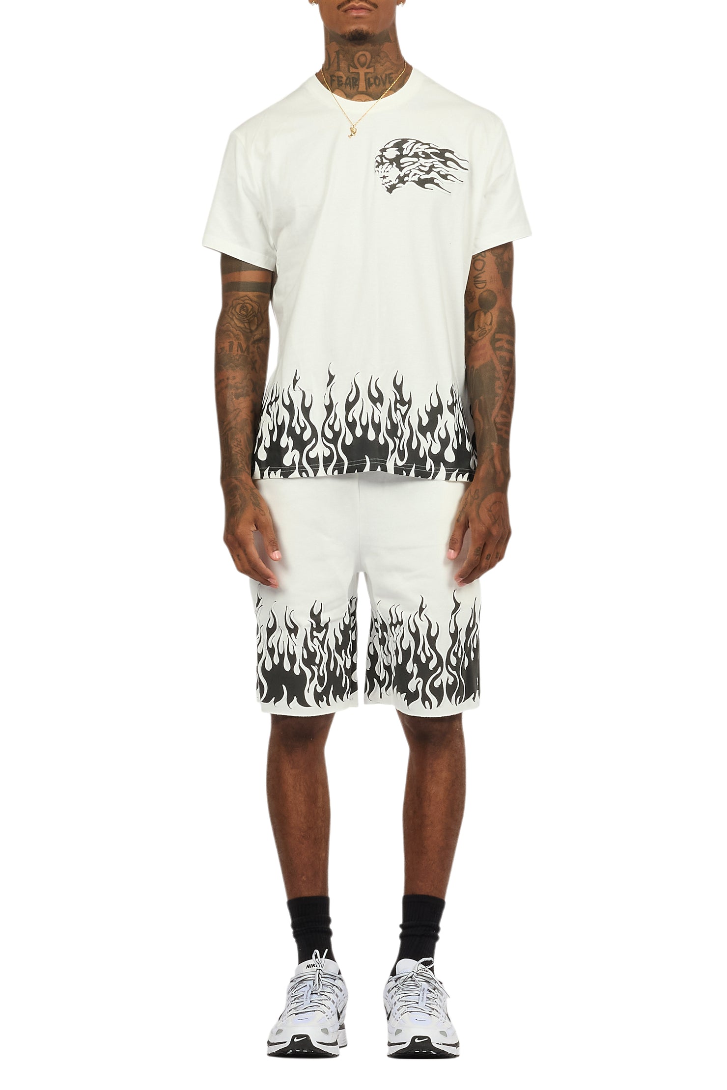 Bubble White T-Shirt/Short Set