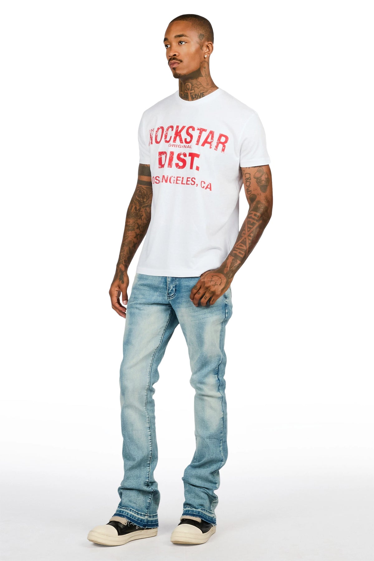 Callier Medium Blue Stacked Jean