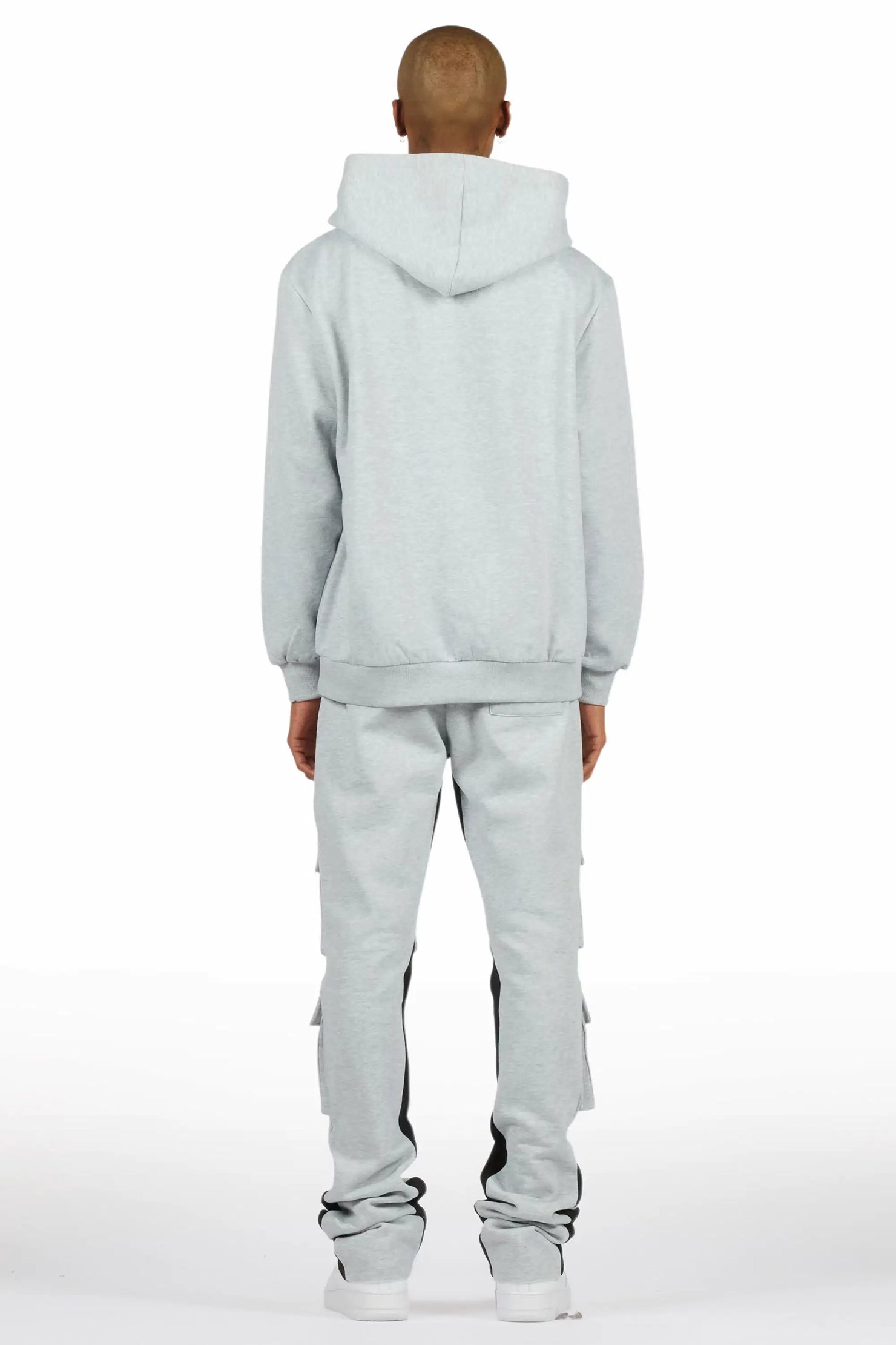 Antoon Heather Grey Stacked Track Set