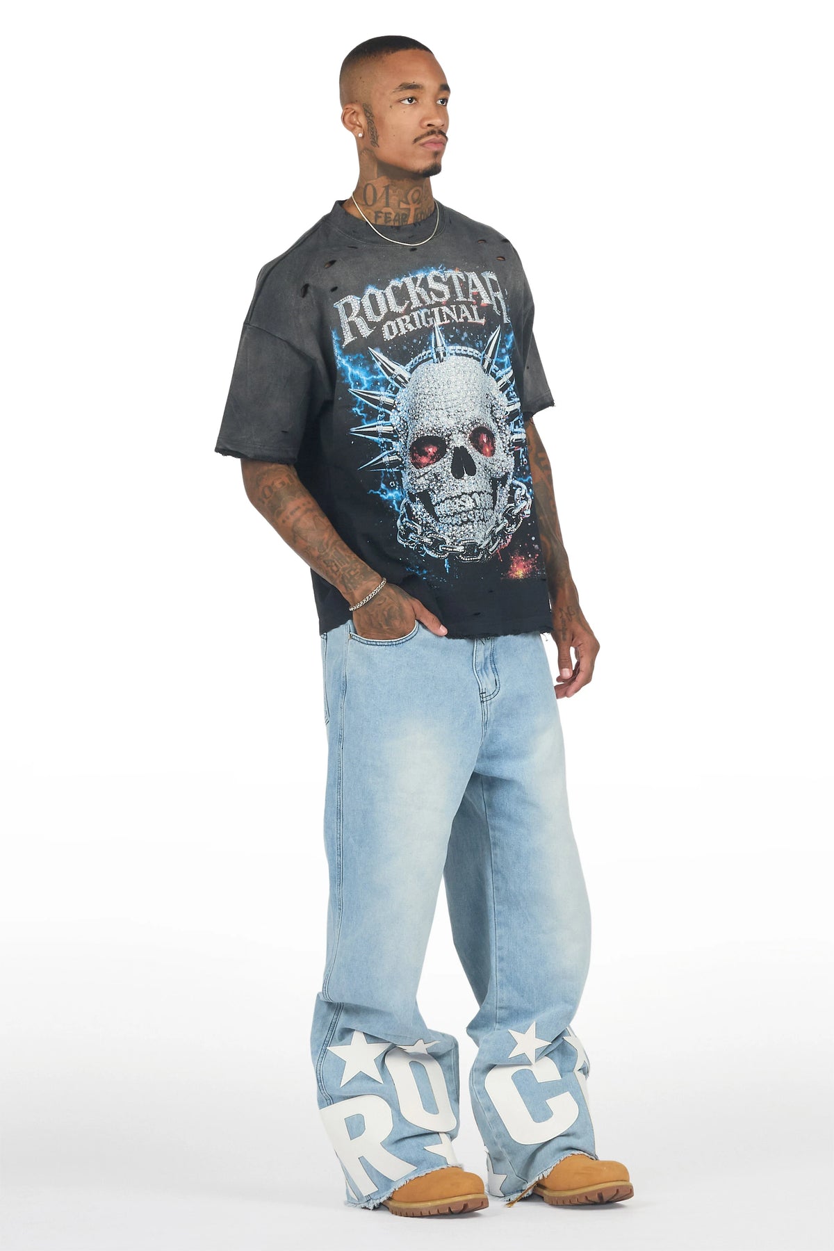 Kean Blue Baggy Fit Jean