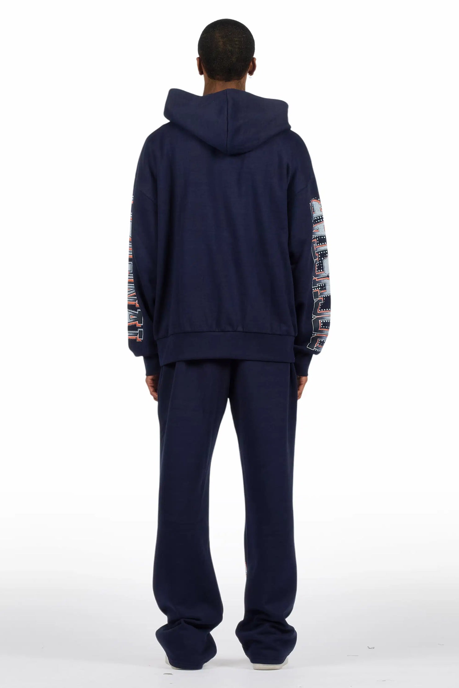 Kross Navy Hoodie/Baggy Pant Track Set