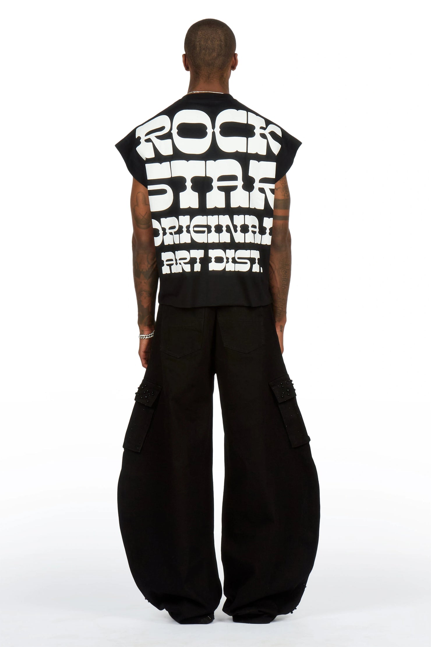 Bryx Black Rhinestone Barrel Fit Jean
