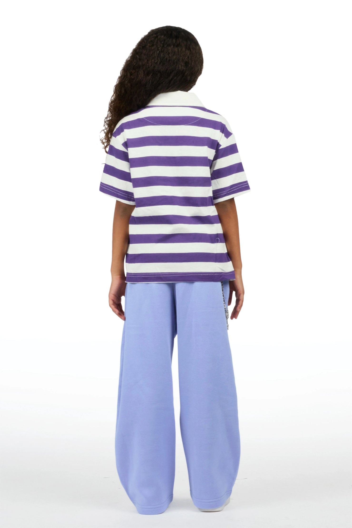 Girls Stachia Perry Blue  Super Baggy Track Pant