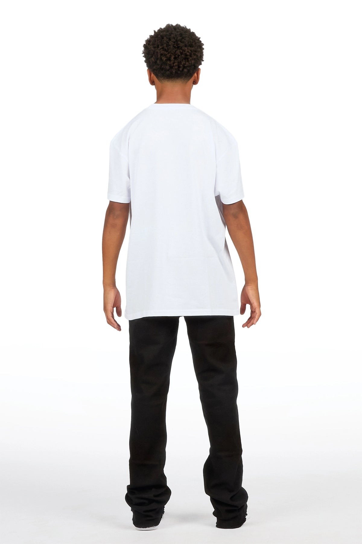 Boys Dag Jet Black 2.0 Stacked Flare Jean