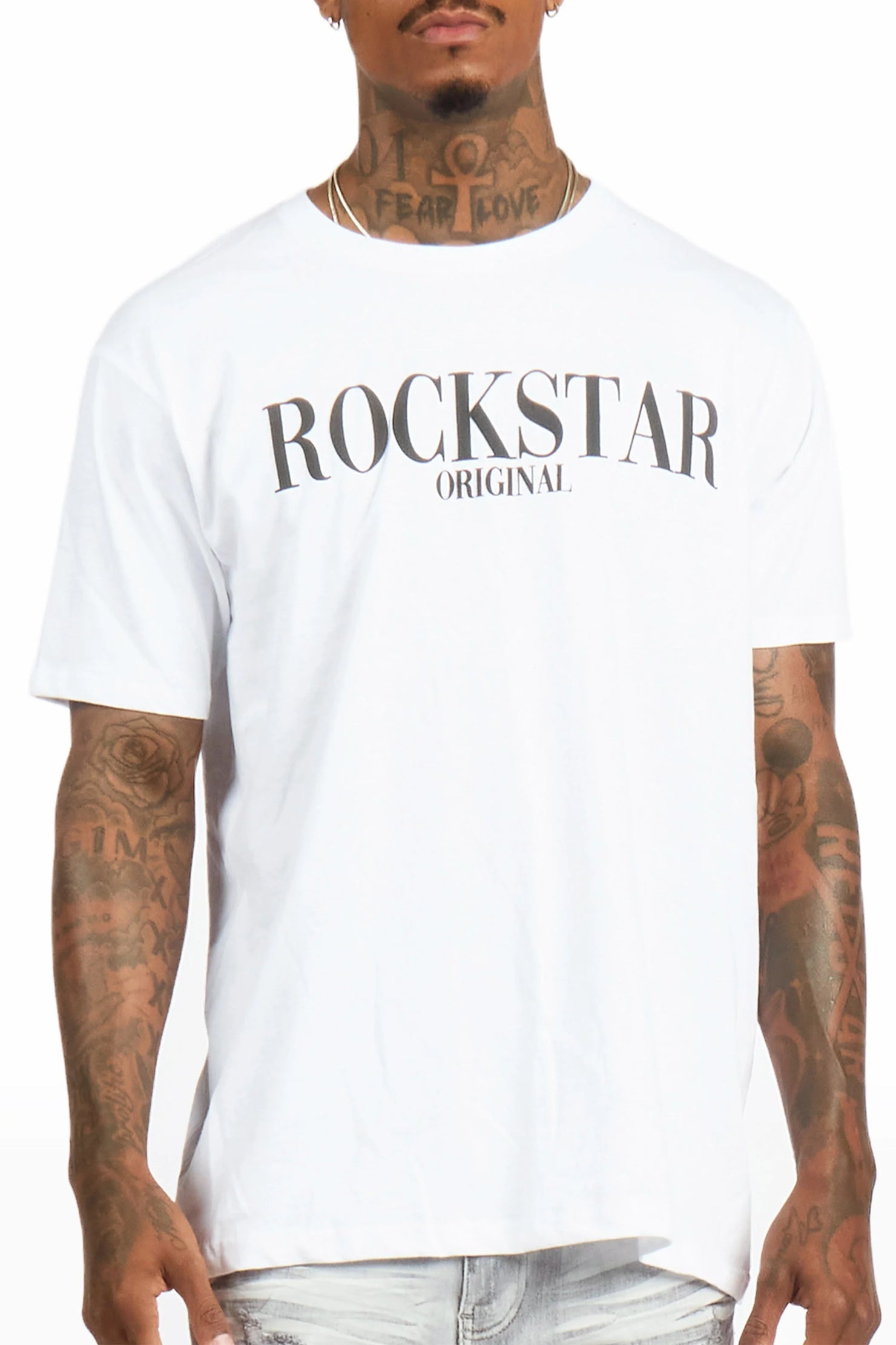 Octavio 2.0 White/Black Oversized Graphic T-Shirt