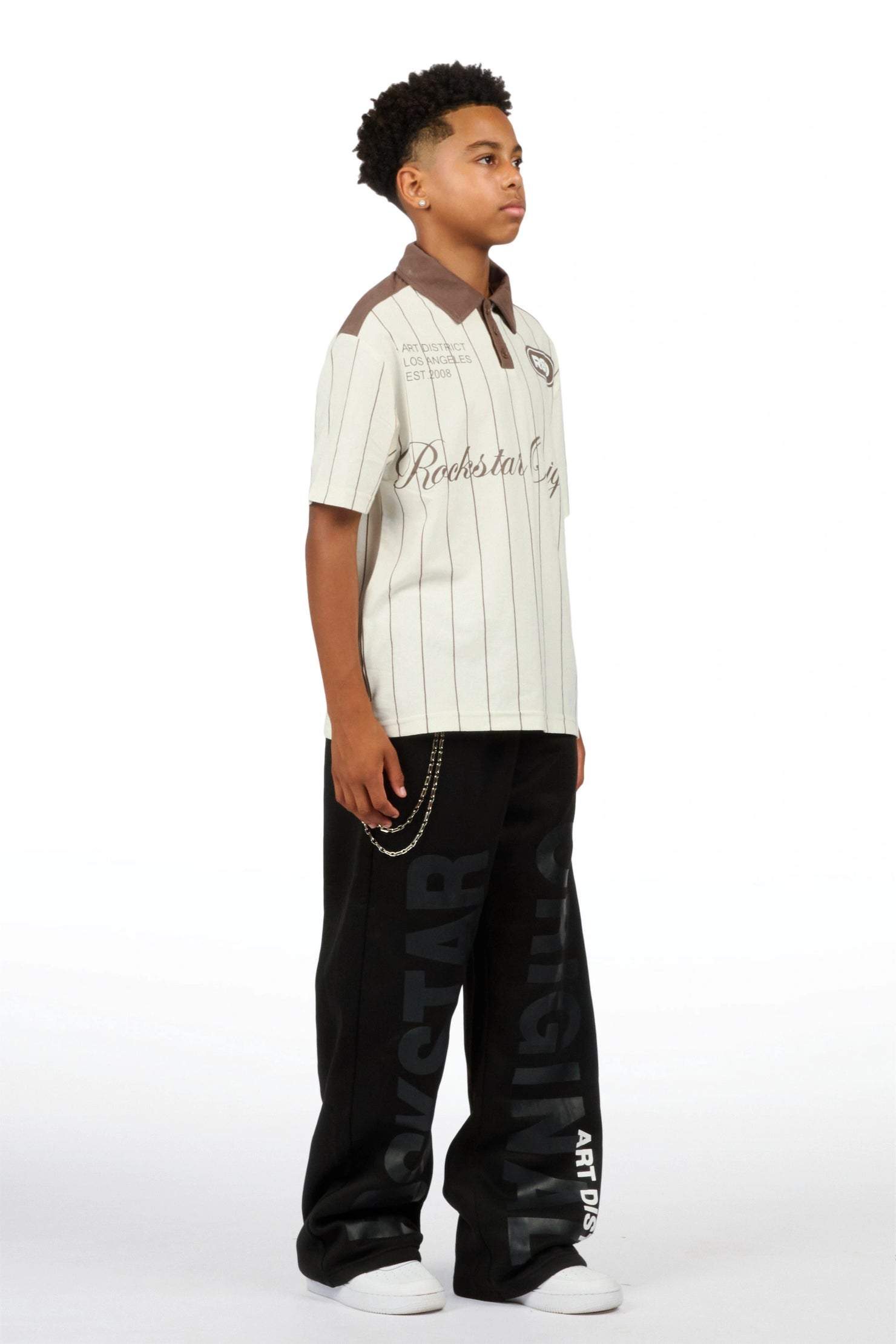 Boys Hazy Black Super Baggy Track Pant