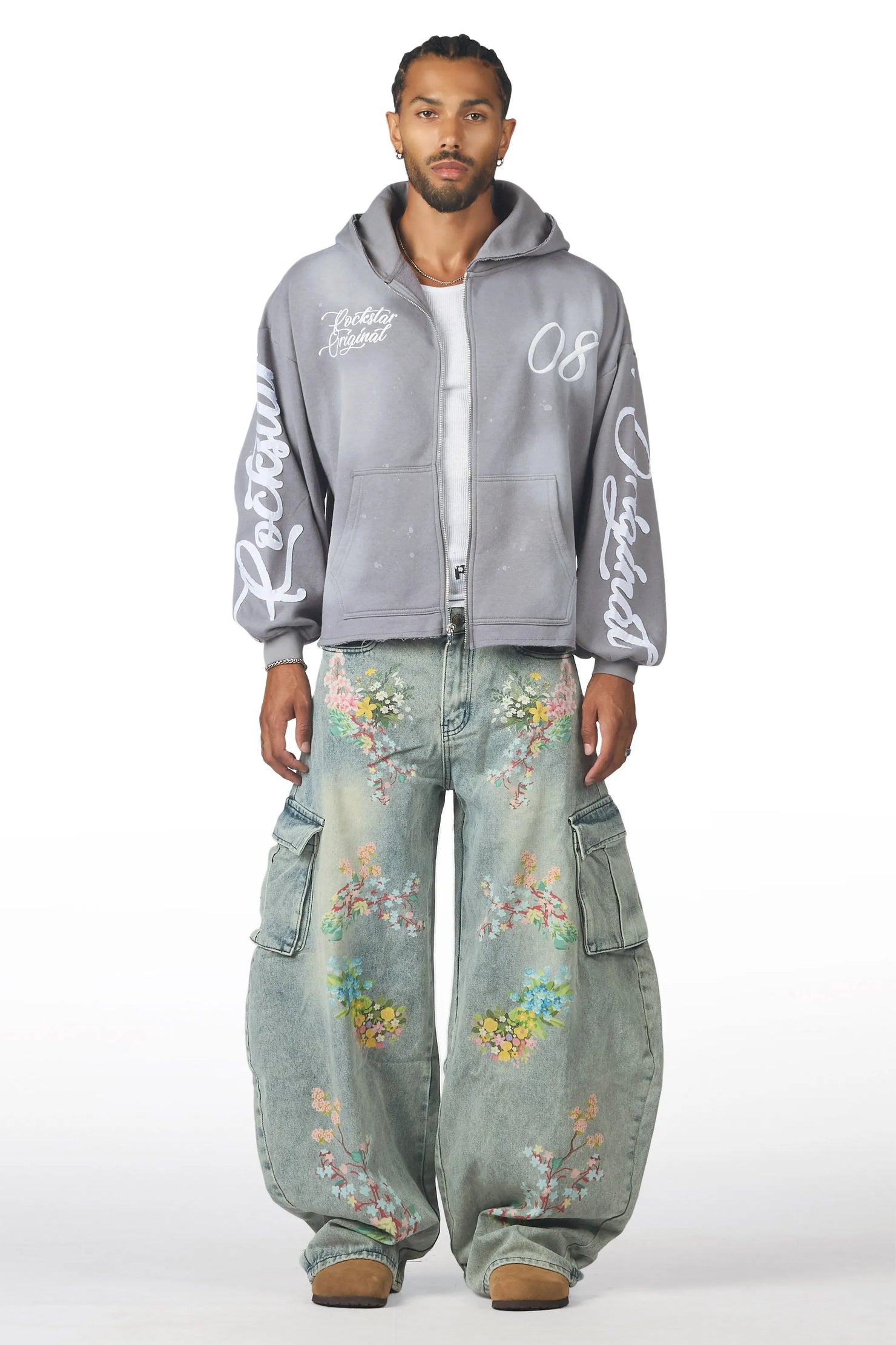 Zionte Light Blue Barrel Fit Jean