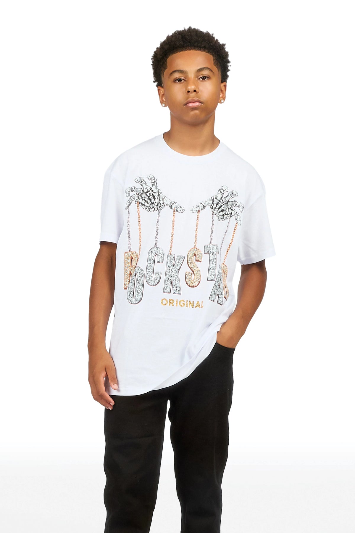 Boys Dag Jet Black 2.0 Stacked Flare Jean