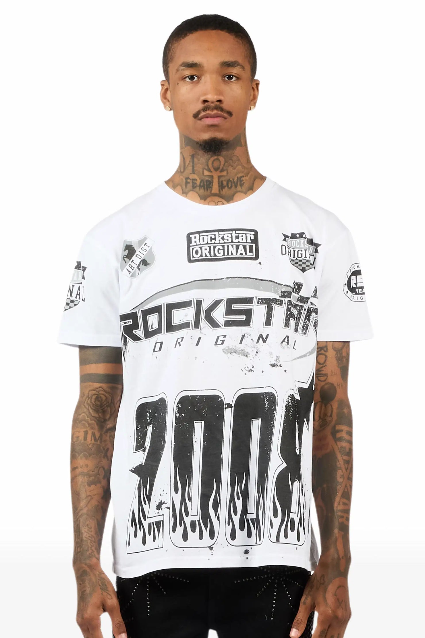 Amos 2.0 White/Black Graphic T-Shirt