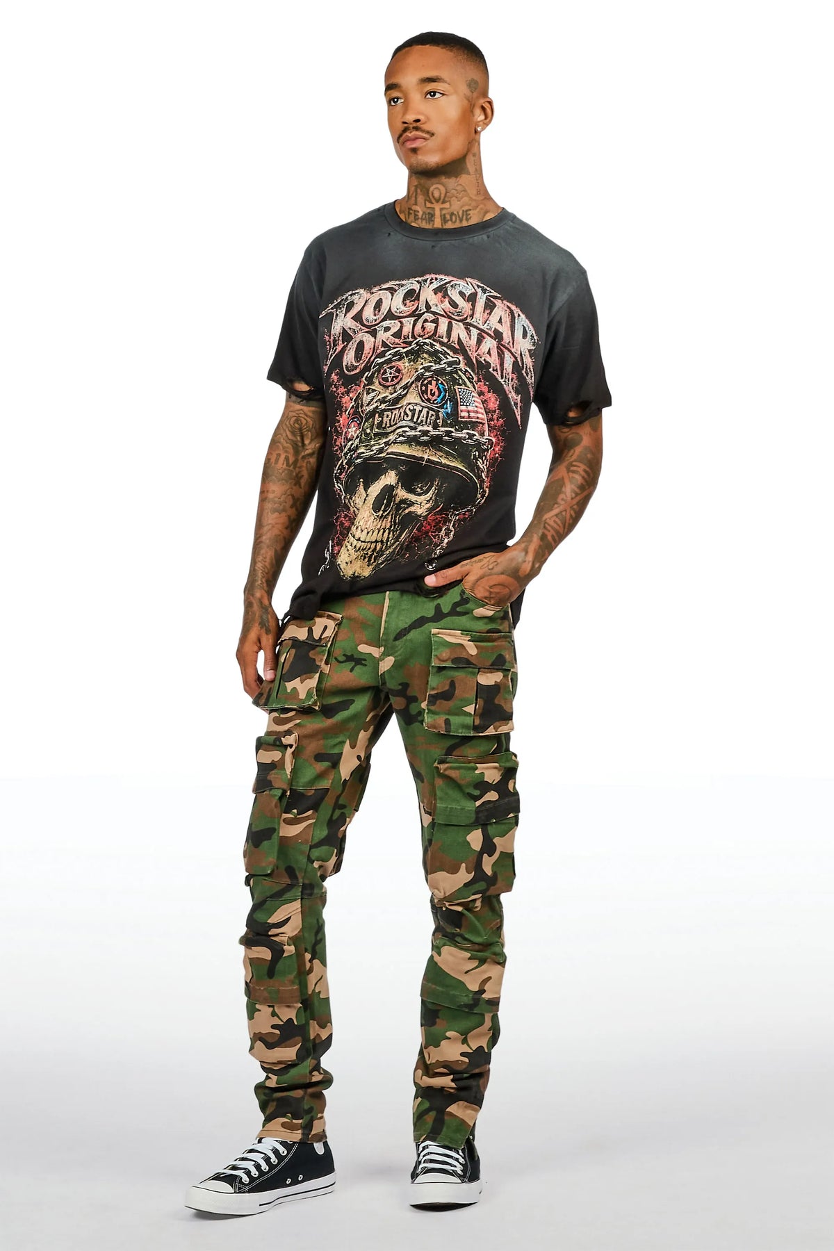 Shepard Camo Cargo Skinny Fit Jean