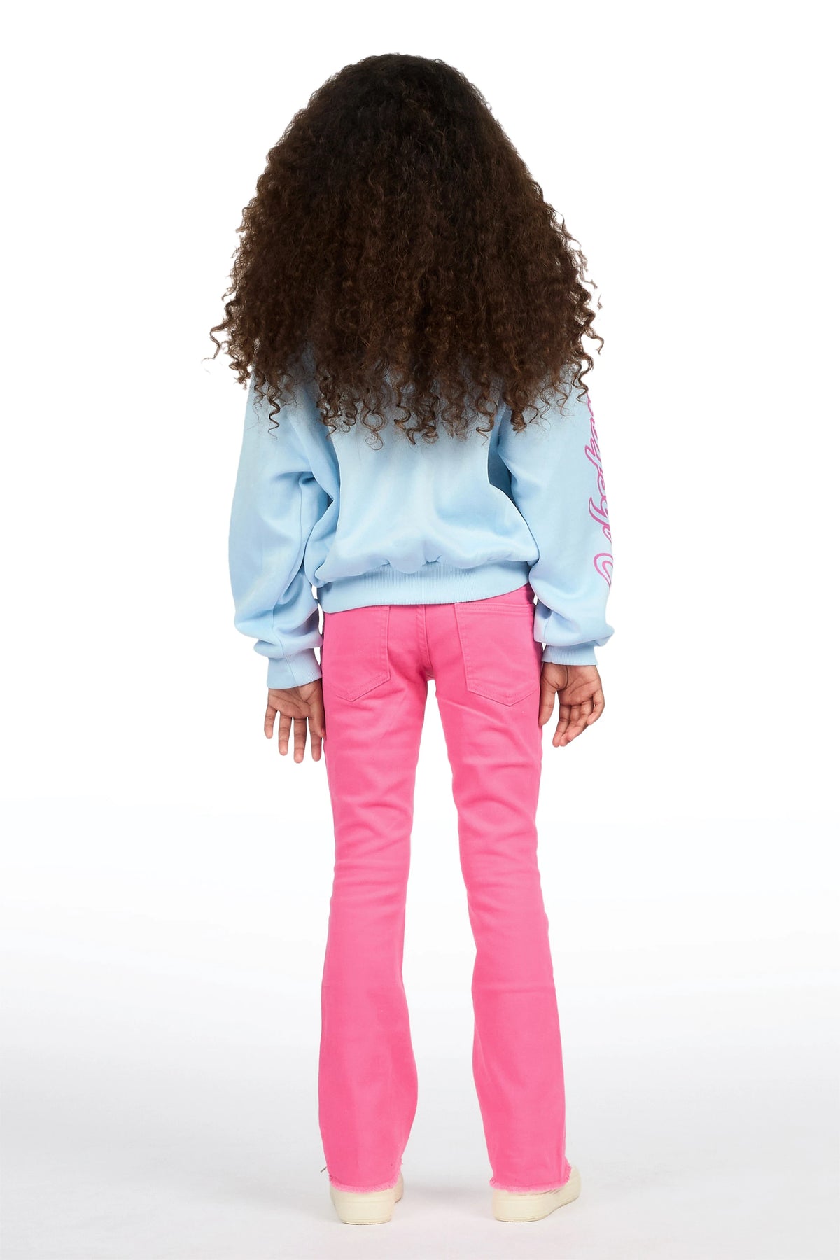 Girls Daga Pink 2.0 Stacked Flare Jean