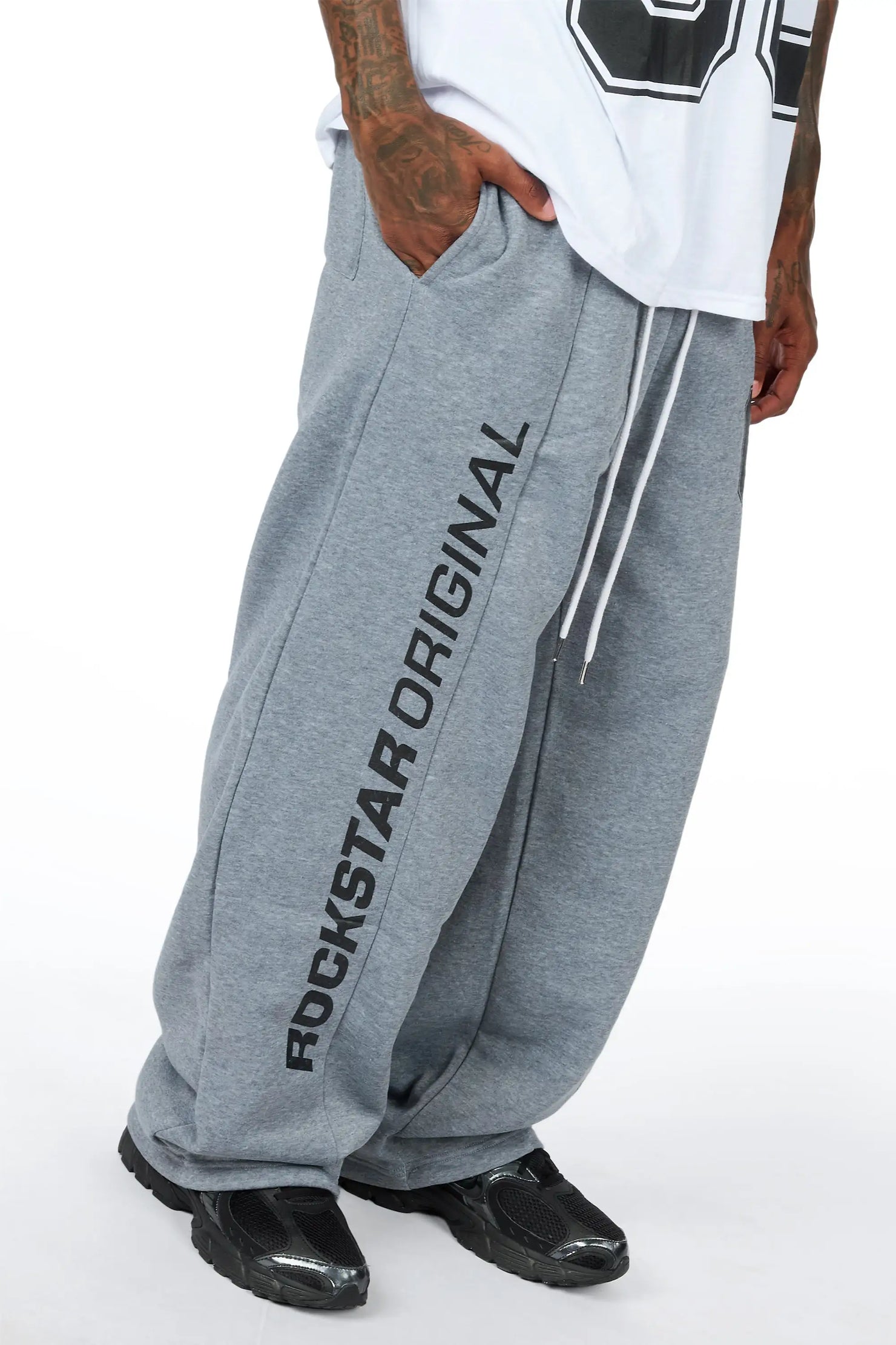 Wenner Heather Grey T-Shirt/Barrel Fit Set