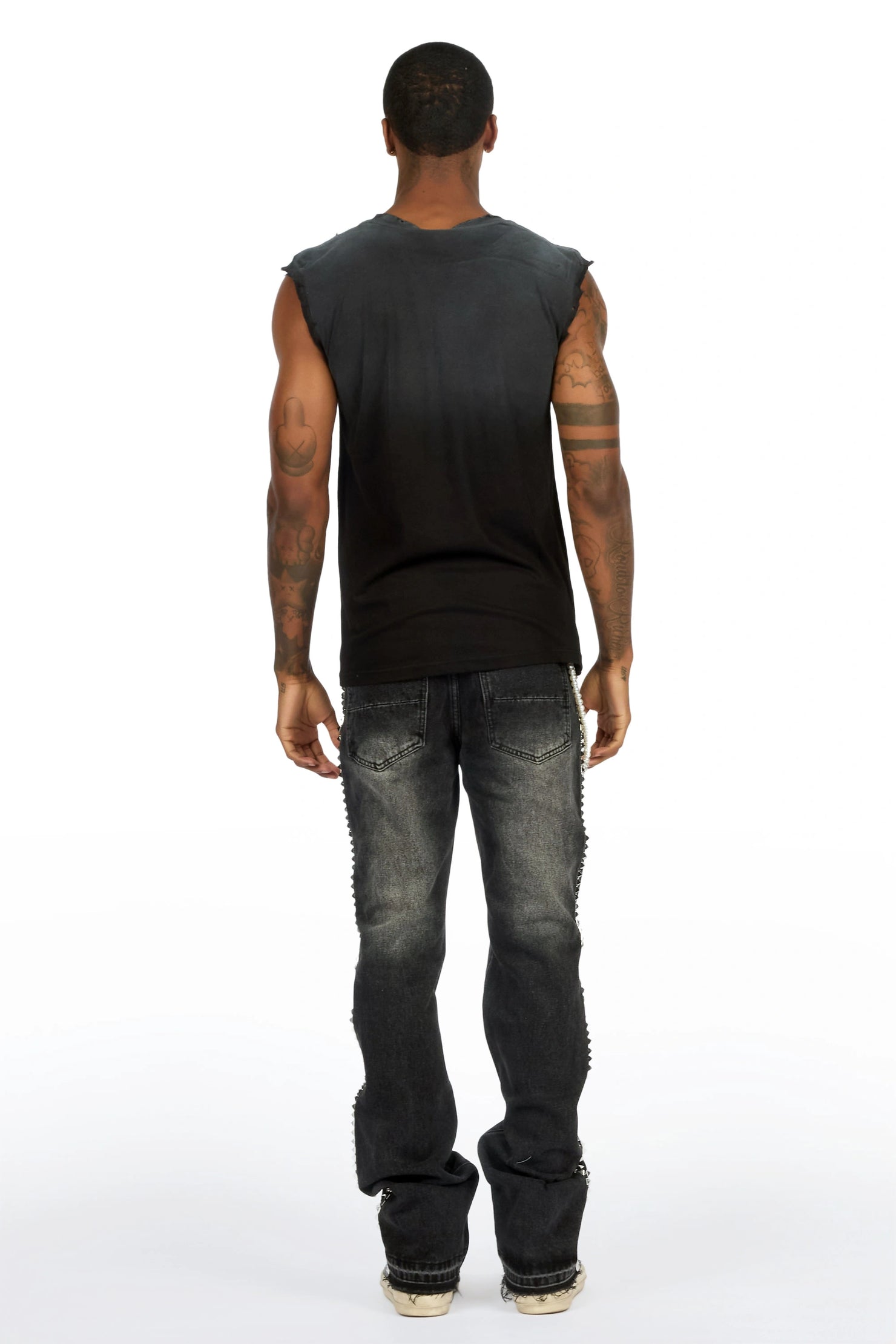 Tyce Black Pearl Stacked Fit Jean