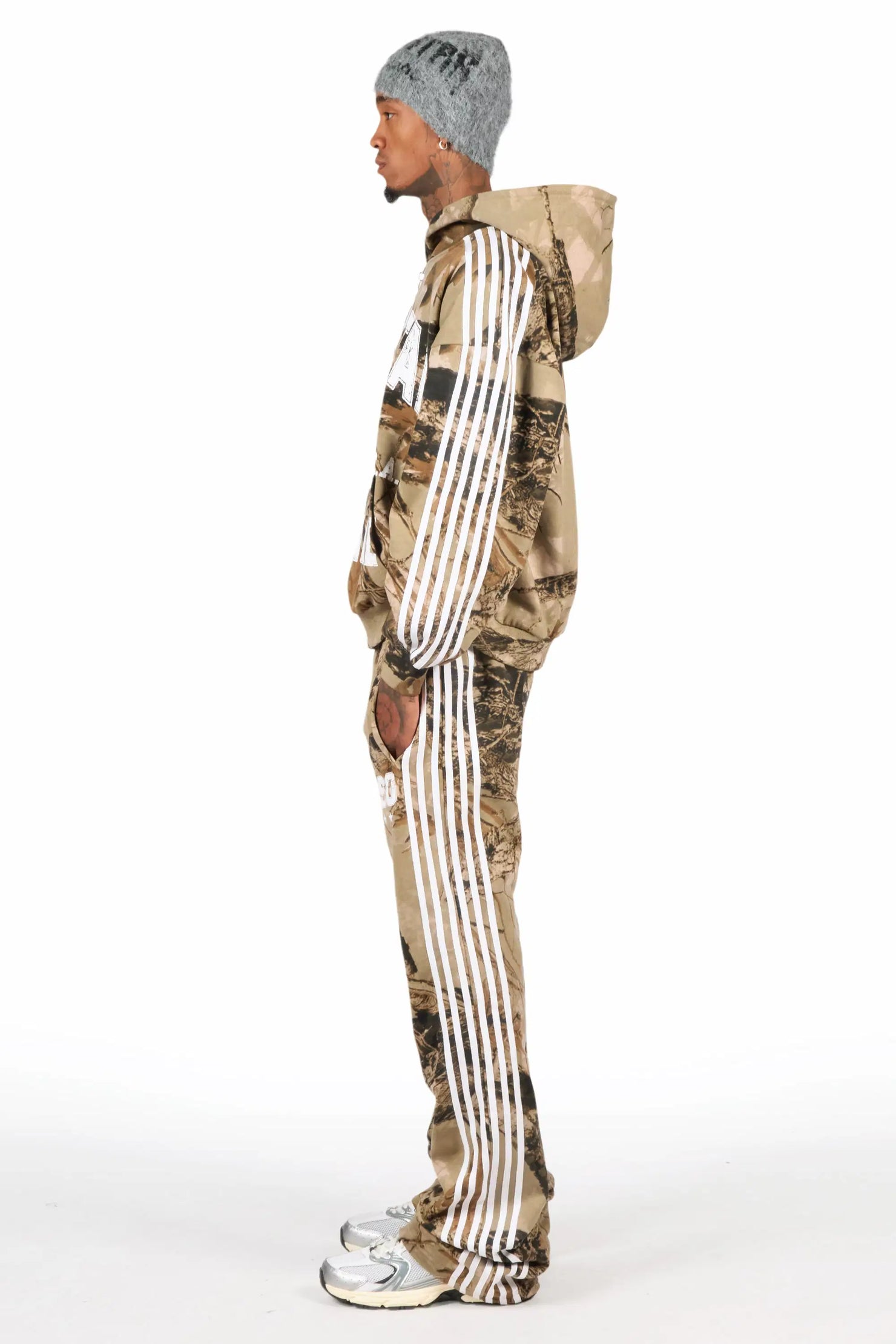 Tylla Tree Camo Hoodie/Baggy Pant Track Set