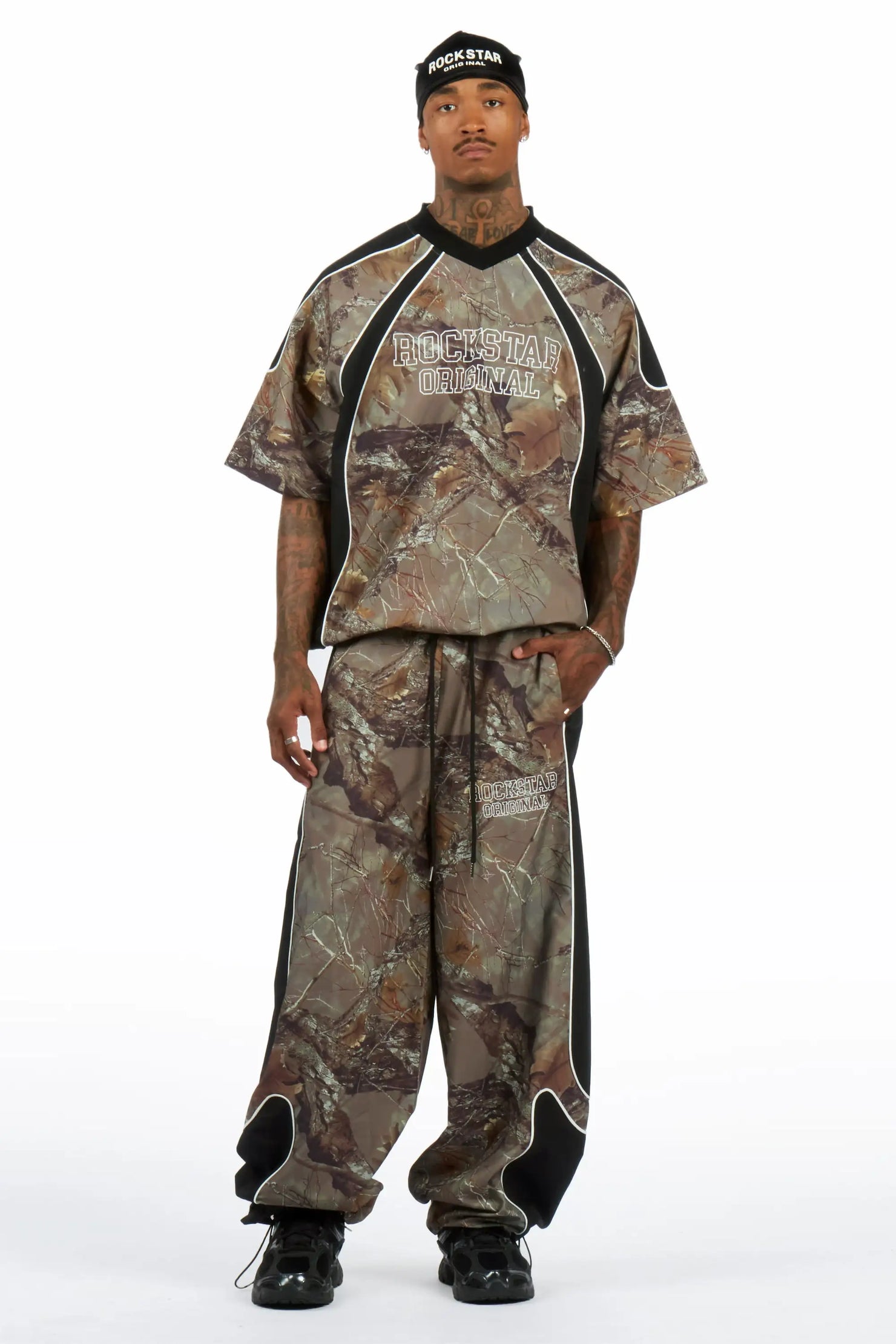 Finda Camo Windbreaker Teen Nylon Track Set