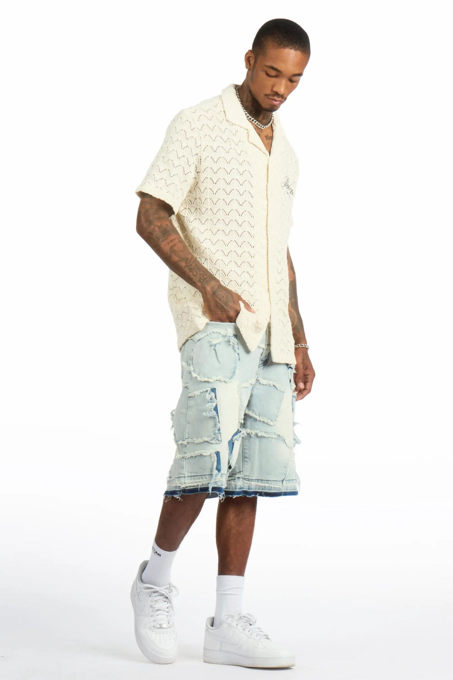 Jacomus Blue Denim Short